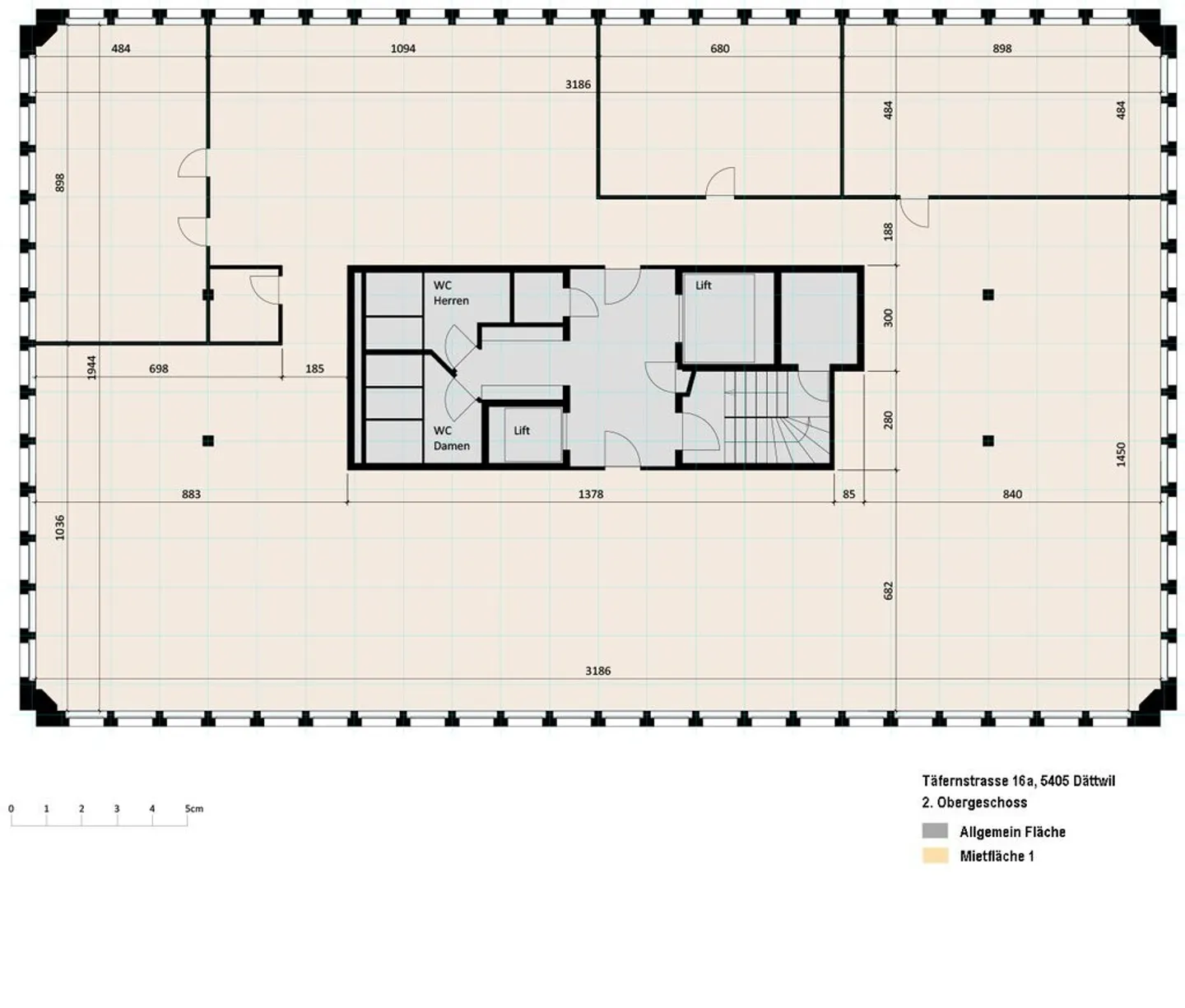 130 m2 - 1'100 m2 - Büroräumlichkeiten im Industriegebiet Täfern - Foto 7 von 9