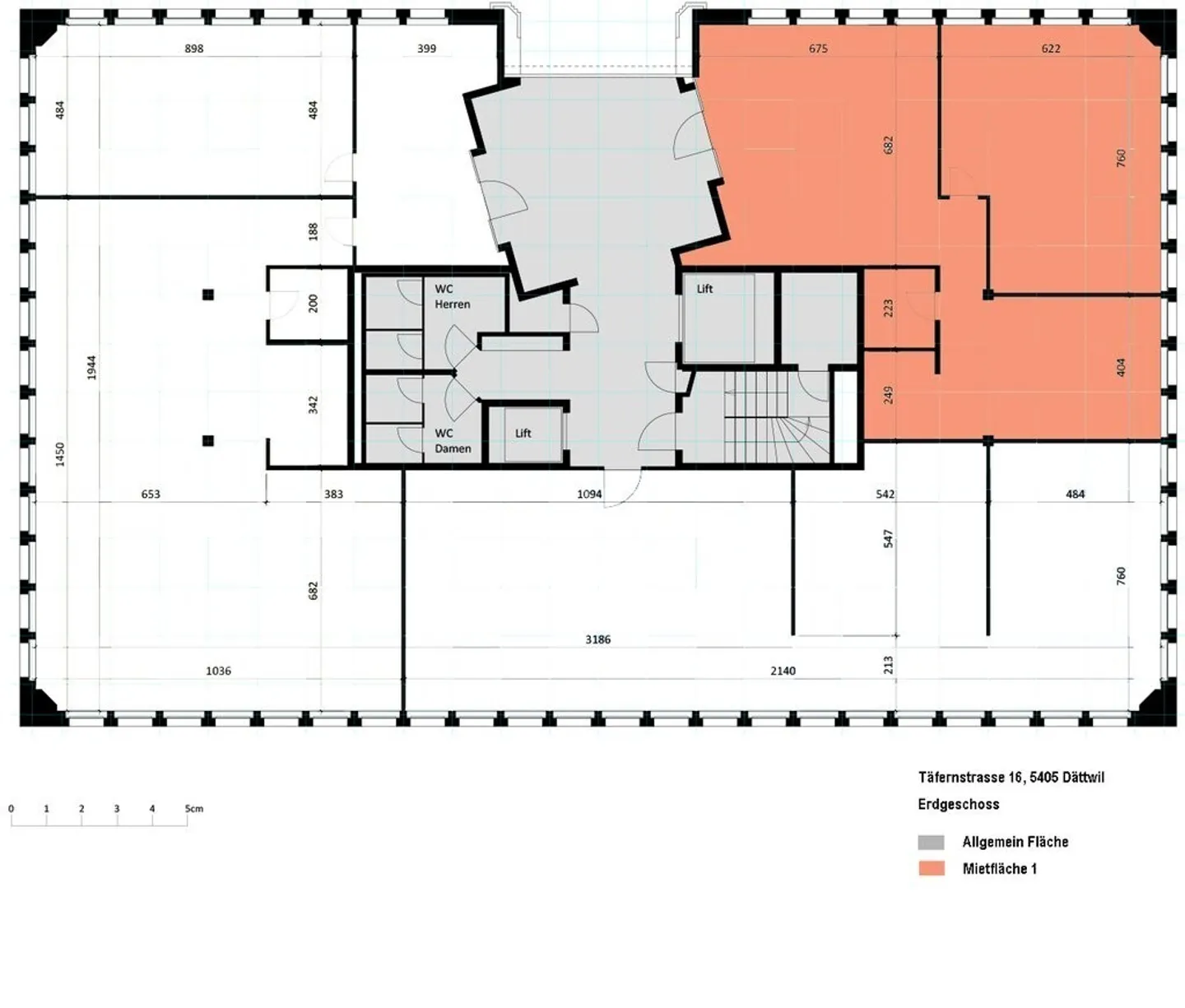 130 m2 - 1'100 m2 - Büroräumlichkeiten im Industriegebiet Täfern - Foto 9 von 9