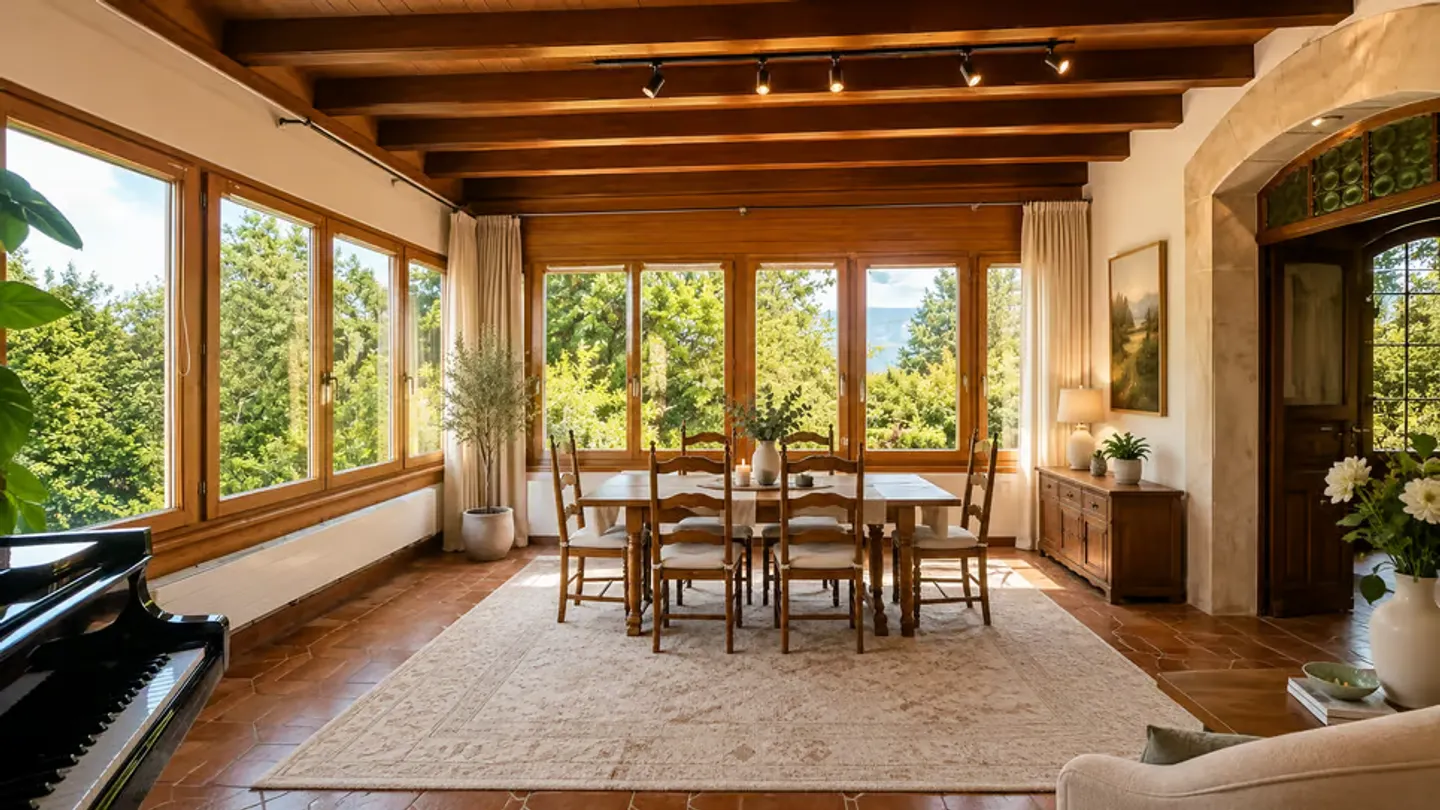 Characterful detached house - Unobstructed view of the Salève, large volume and land - Photo 5 of 13