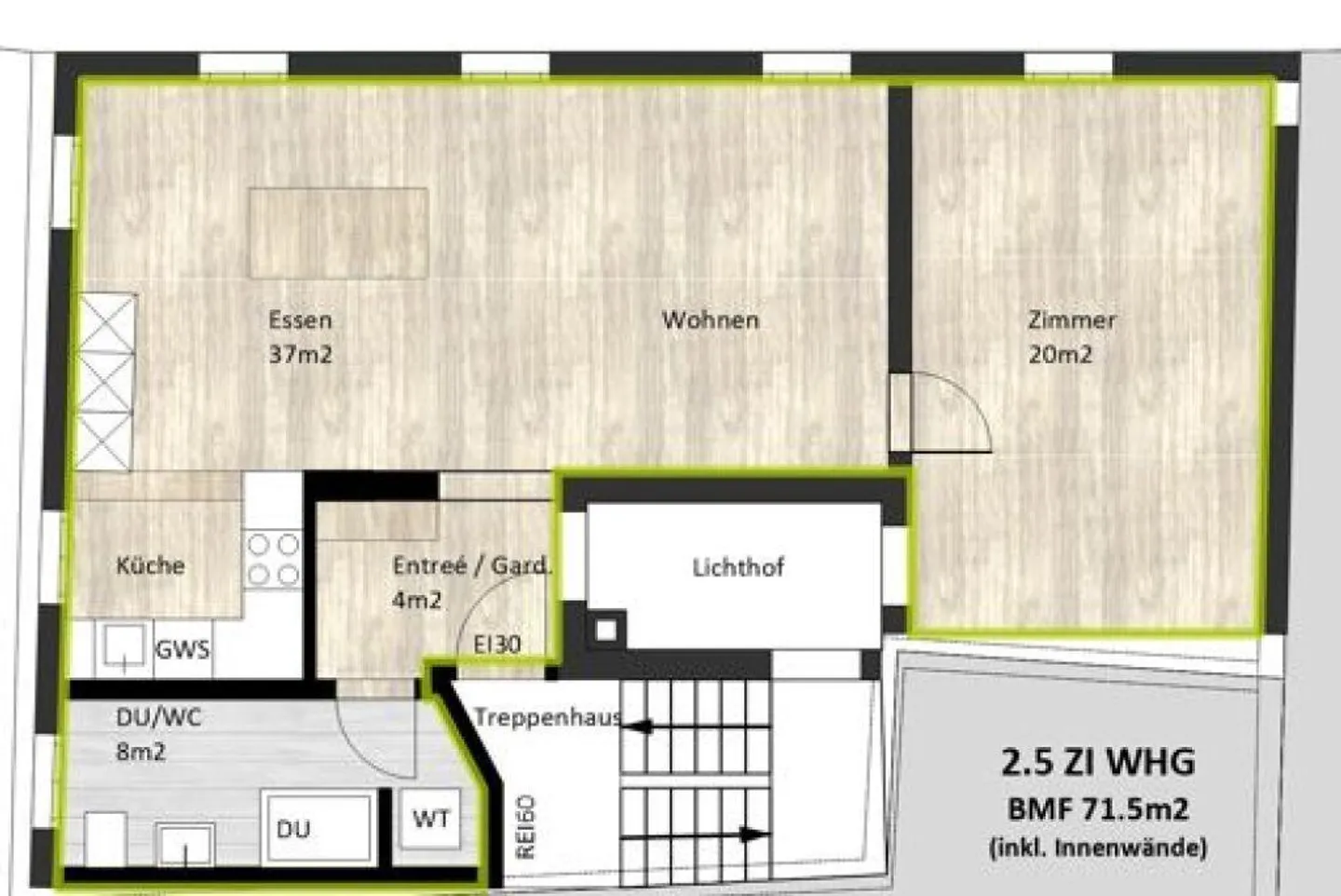 Renovierte 2.5-Zimmerwohnung - Foto 9 von 10