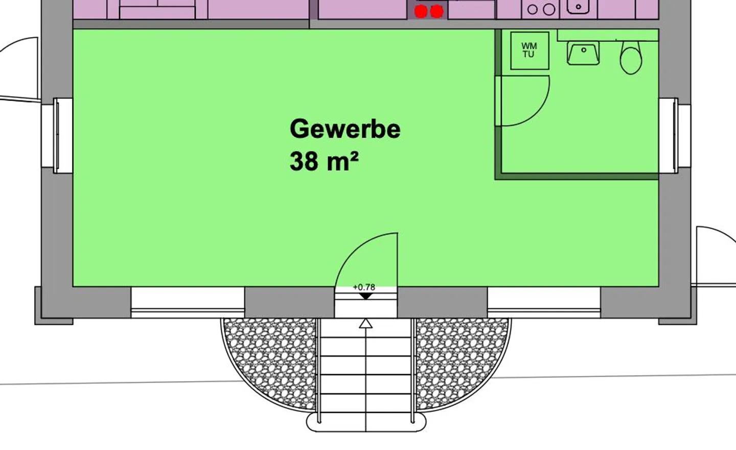 Prima locazione dopo ristrutturazione completa di uno spazio commerciale al piano rialzato - Foto 3 di 3