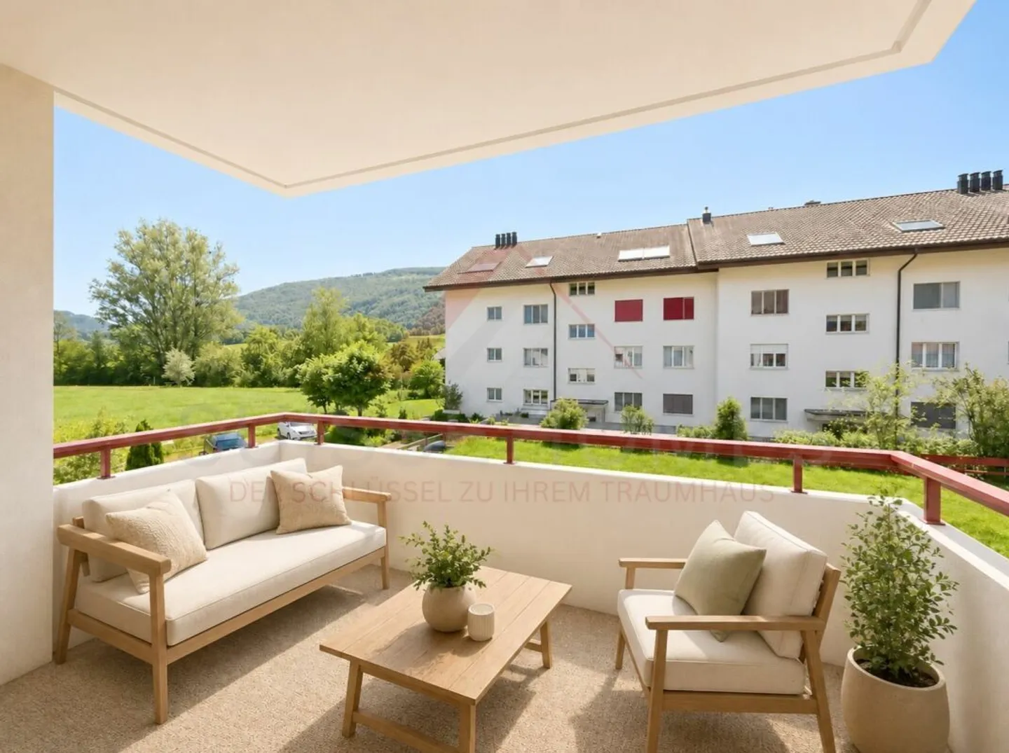 3.5-room apartment with a panoramic view in a quiet location in Laupersdorf - Photo 1 of 6