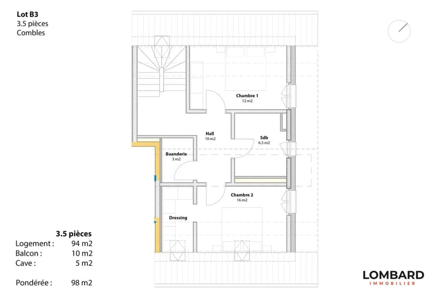 Neues Duplex mit 3,5 Zimmern im 1. Stock - Foto 12 von 12