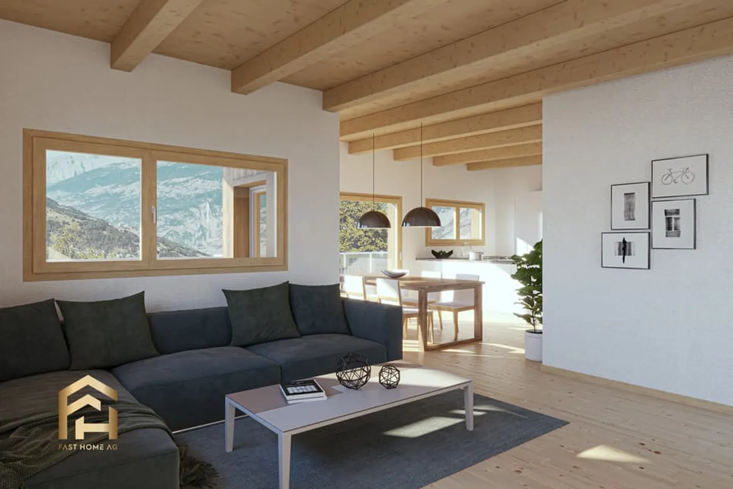 New construction project: Dreamlike 5.5-room apartment on the ground floor for sale - Photo 1 of 9