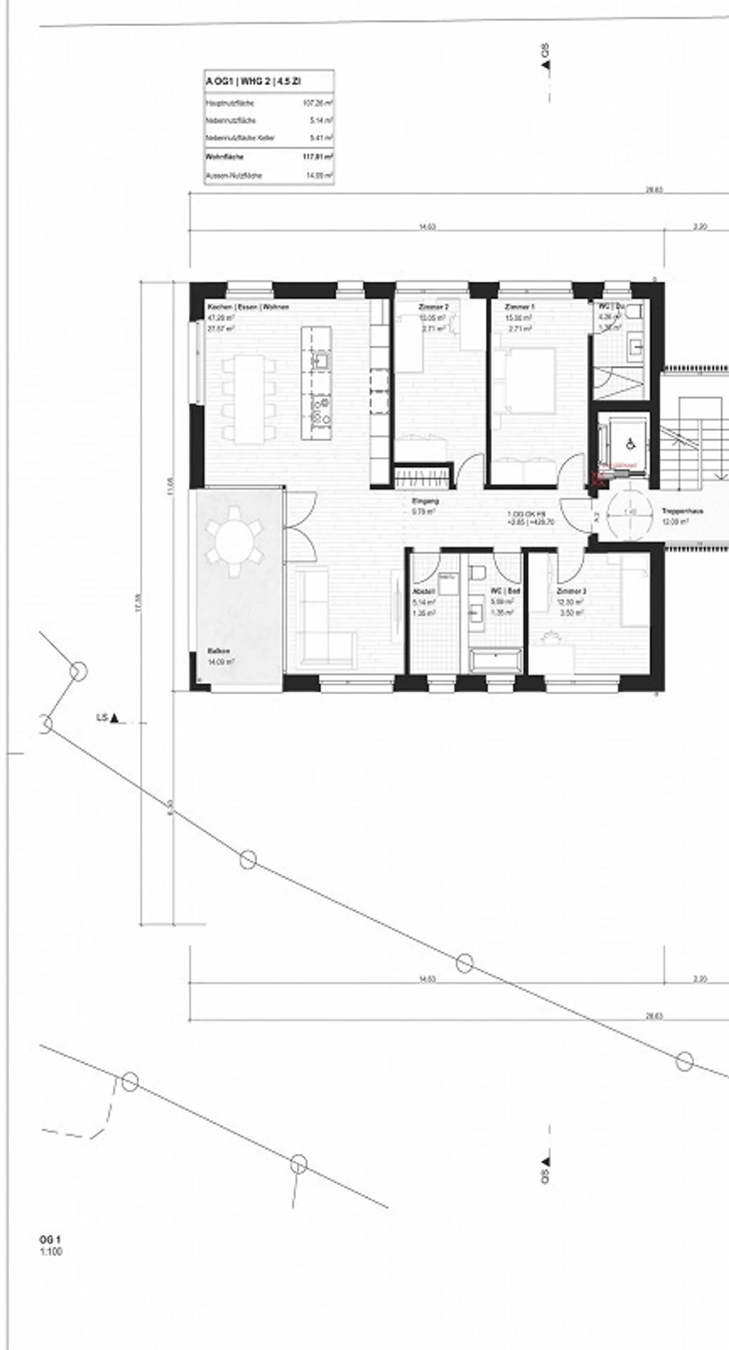Appartement moderne de 4,5 pièces dans le nouveau bâtiment à Rüthi - Photo 13 sur 13