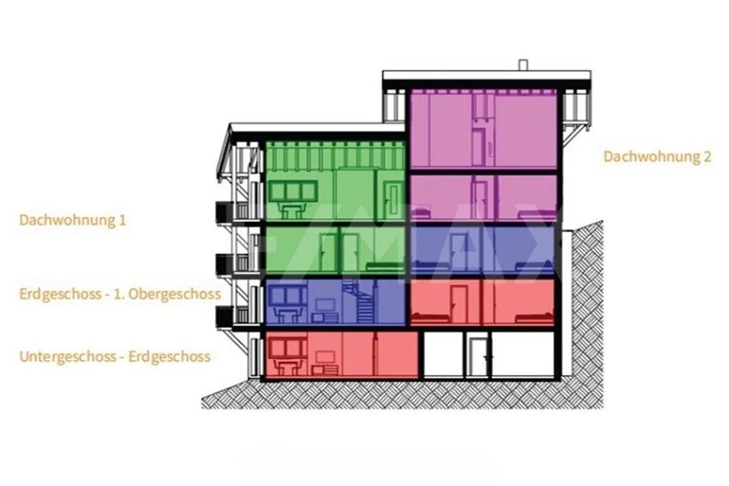 Grosszügige Maisonette mit Garten - Foto 9 von 9