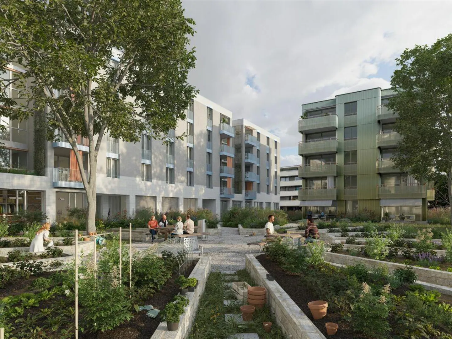 Nouveau bâtiment d'appartements de 3,5 pièces - Concept de vie durable et moderne - Photo 1 sur 5