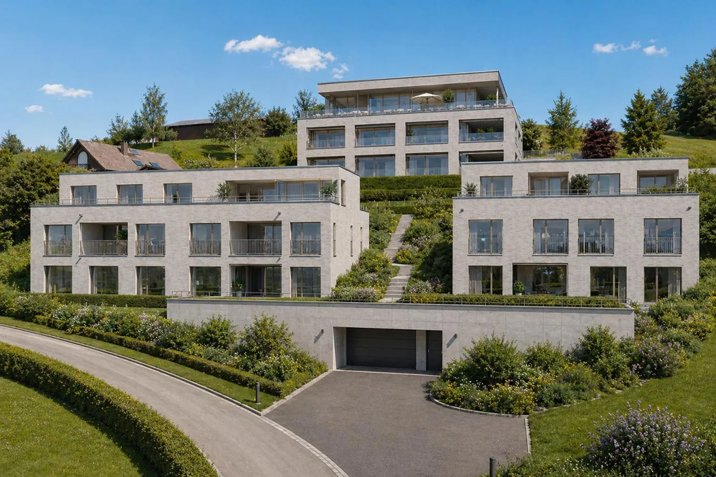luxuriöse 5.5-Zimmer-Maisonette-Wohnung/Haus mit grossen Terrassen - Foto 1 von 6