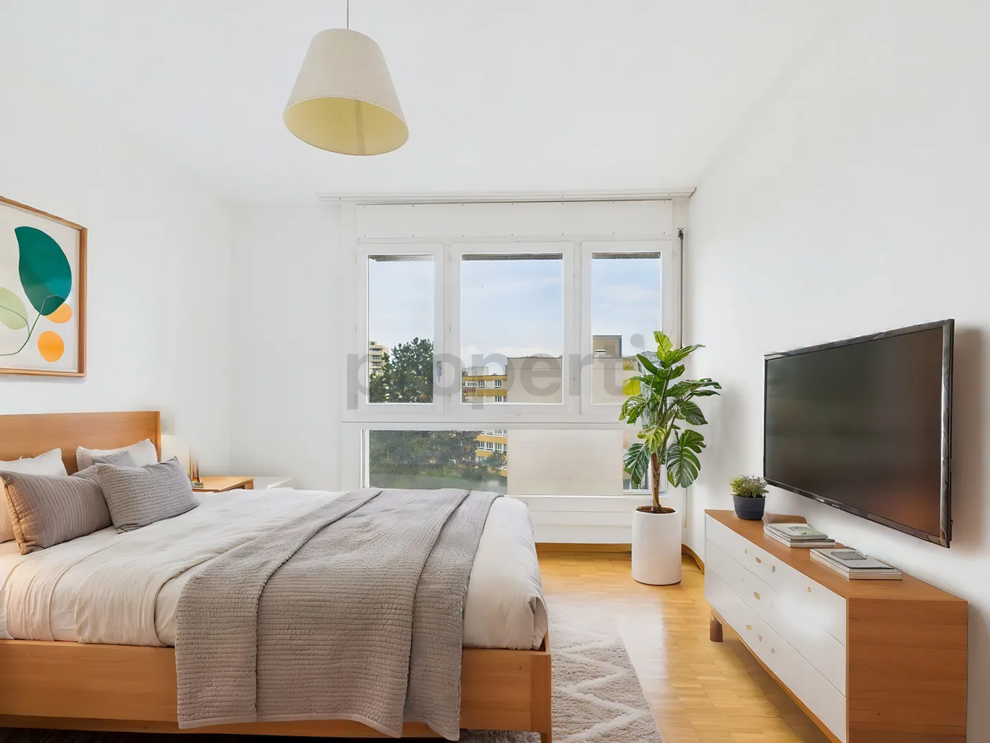 Geräumige Wohnung mit 4 Schlafzimmern in Meyrin mit Panoramablick in der 7. Etage - Foto 4 von 12