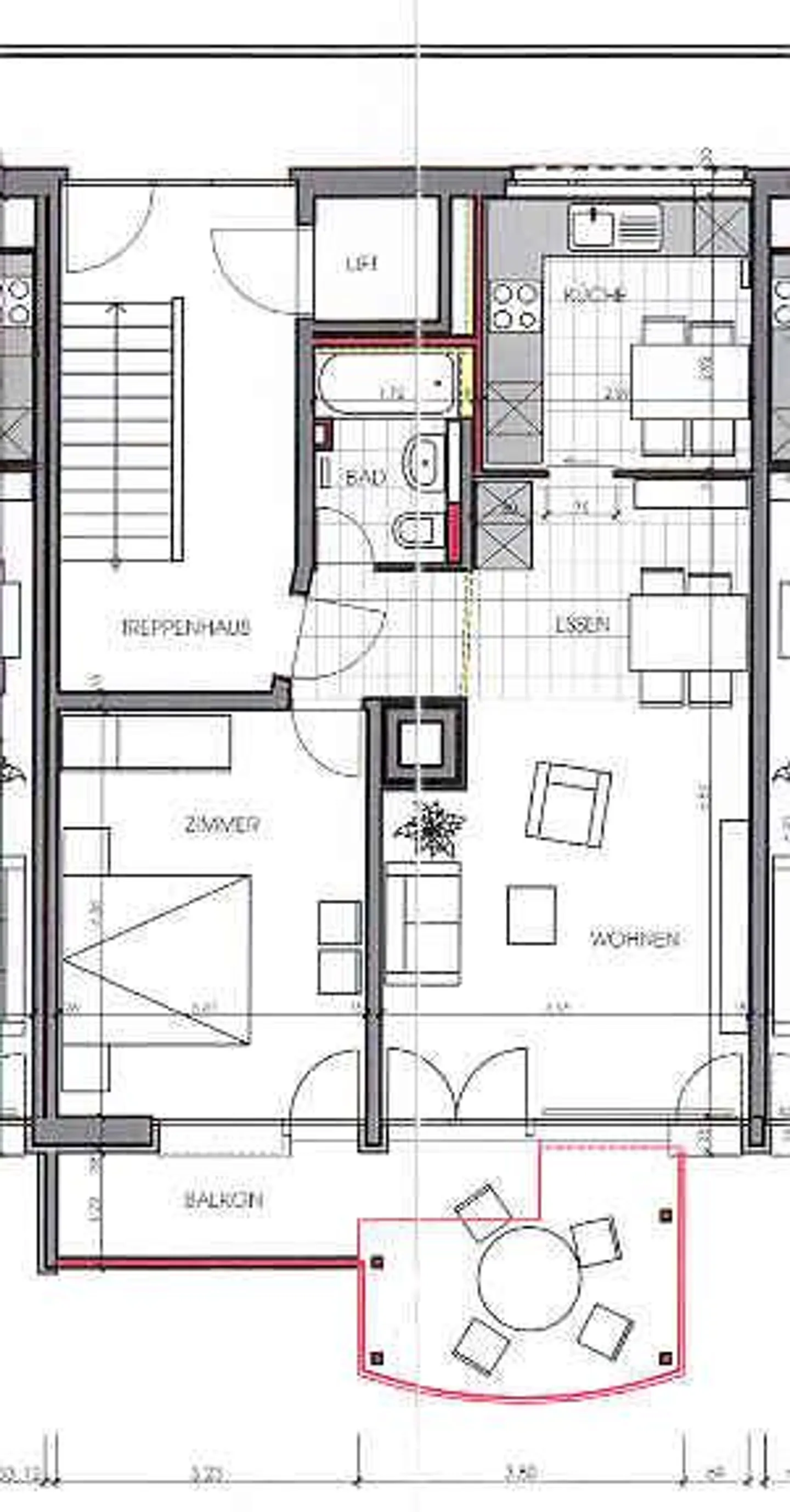 Beautiful single apartment with large sunny balcony on the 3rd floor - Photo 7 of 7
