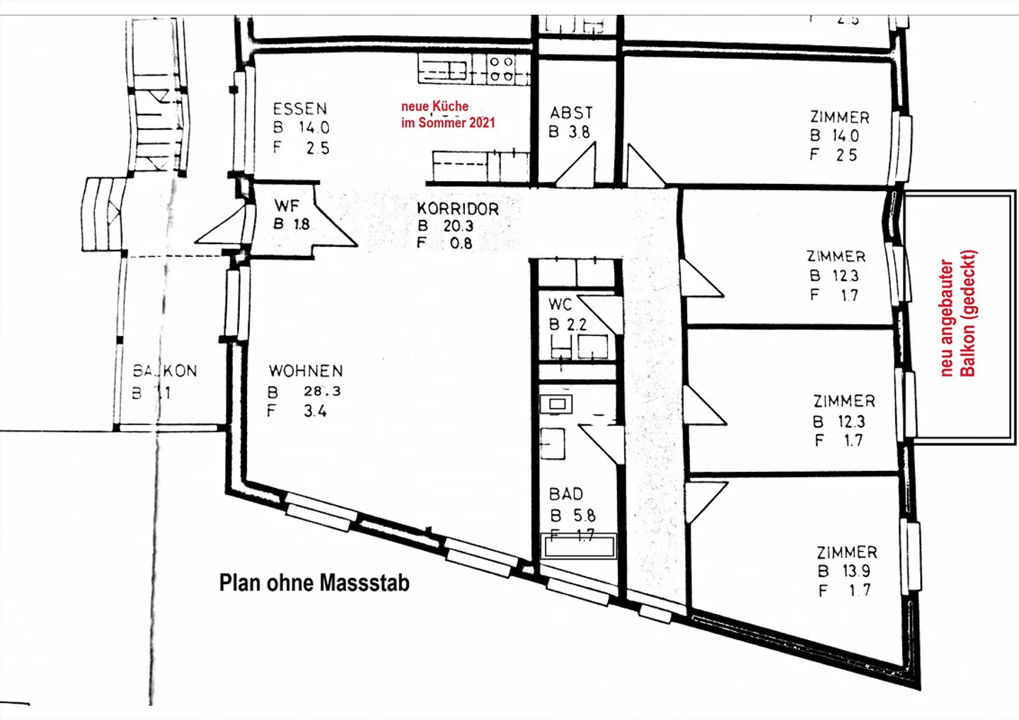 Appartamento familiare spazioso con due balconi - Foto 17 di 17