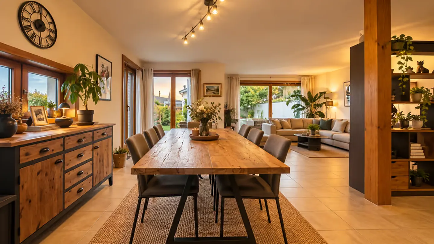 Bernex | Immobilienensemble aus zwei unabhängigen Villen auf einem Grundstück von + 1'00 - Foto 2 von 13