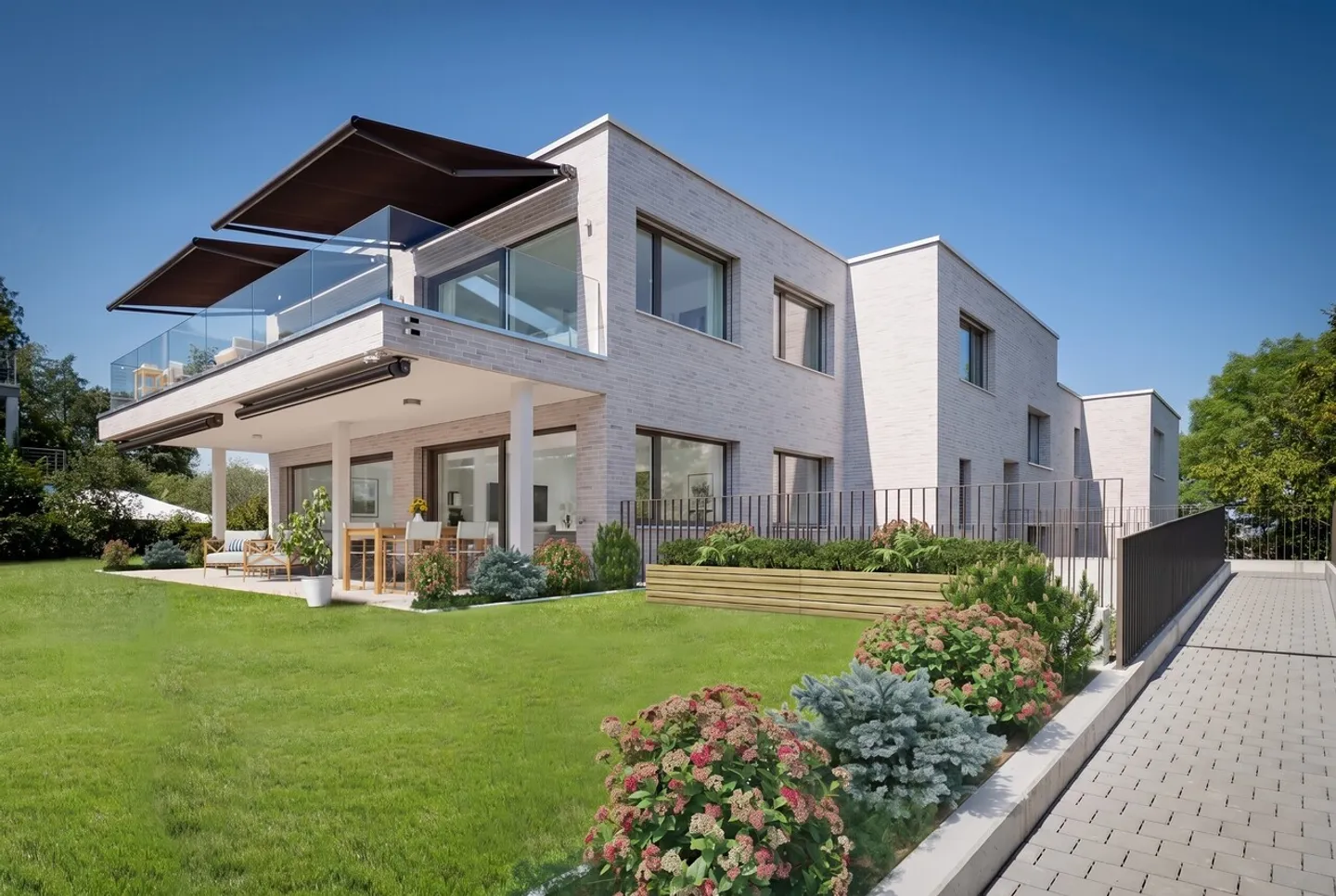 Nuova costruzione "Im Mettlen": Prima occupazione dell'appartamento duplex con giardino di 4,5 stanze - Foto 8 di 9