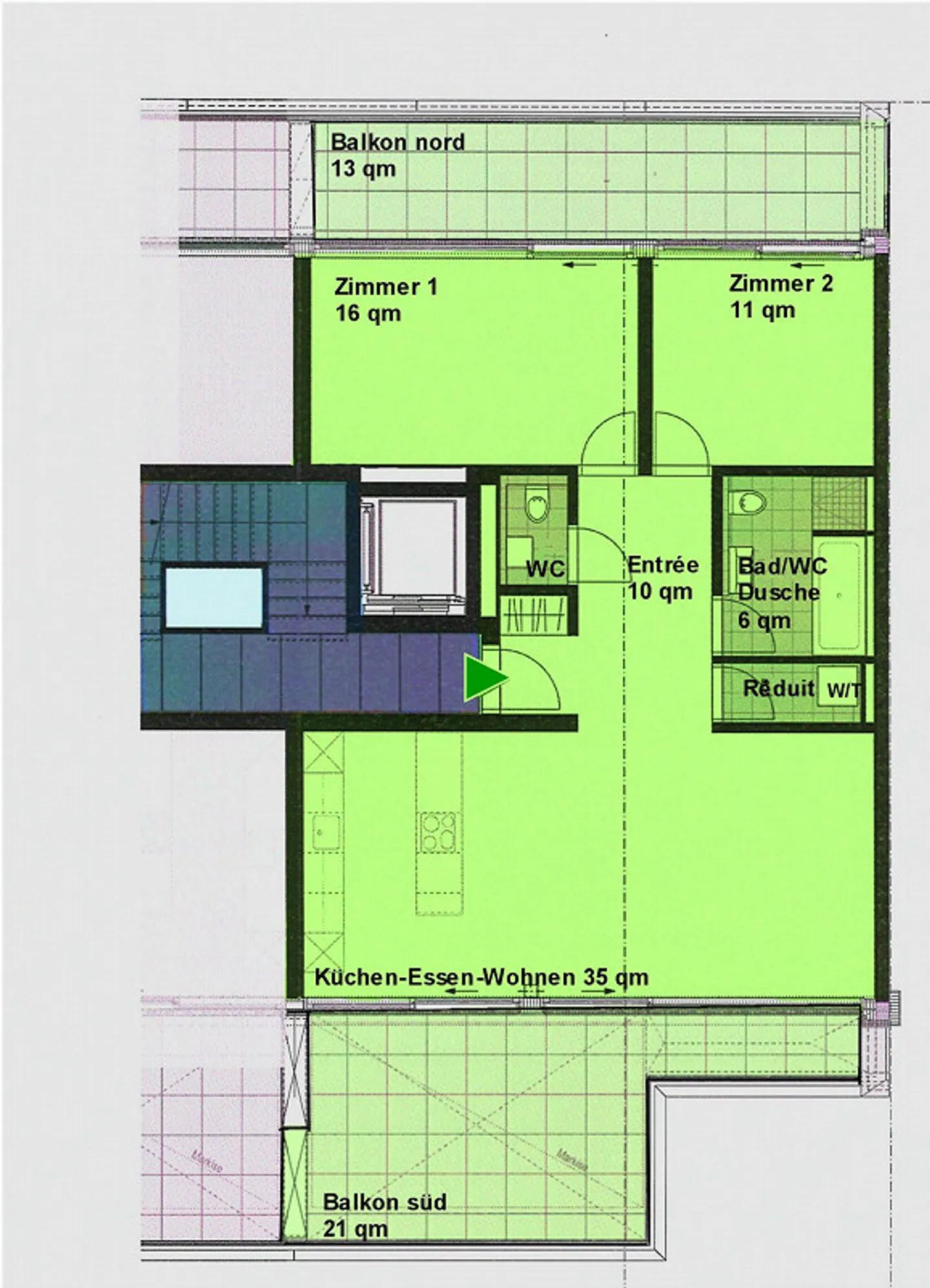 Moderne 3-Zimmerwohnung im Gundeli inkl. Dachterrasse mit Whirlpool - Foto 15 von 17