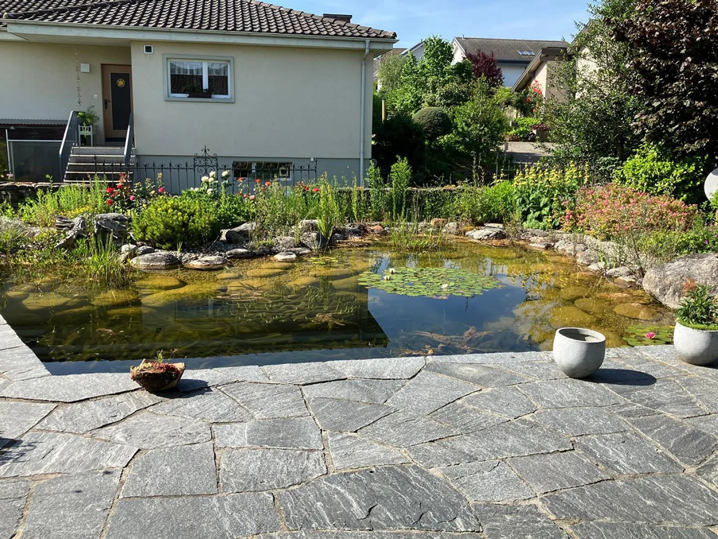 Maison individuelle rénovée de 5,5 pièces avec piscine et étang naturel - Photo 9 sur 18