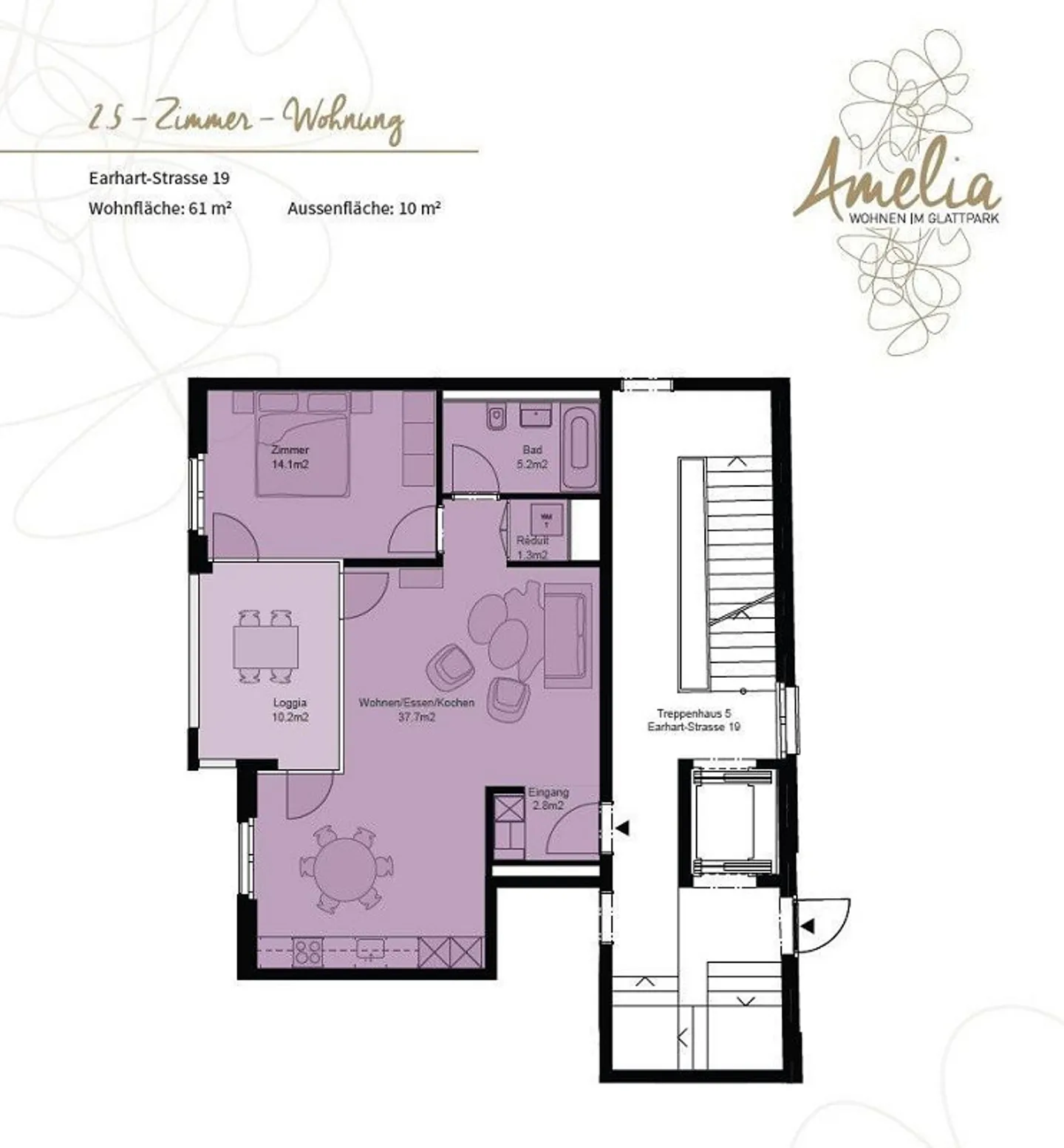 Modernes Apartment in dynamischer Lage - Foto 5 von 6