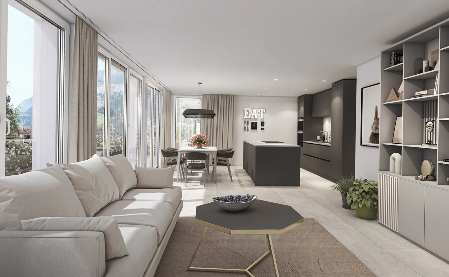 Nouvelle construction/première occupation : Appartement unique de 3,5 pièces avec jardin d'hiver - Photo 2 sur 3