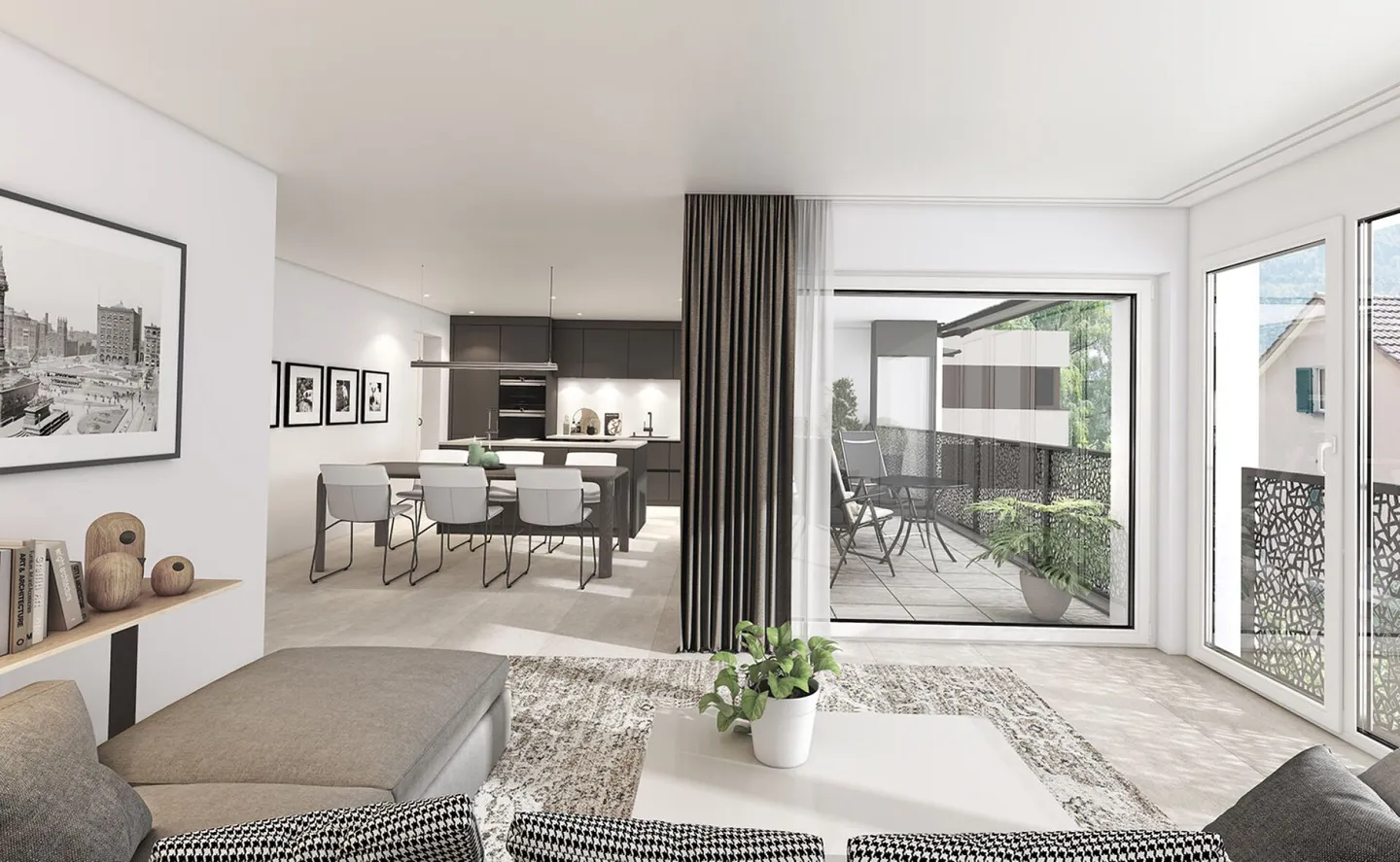 Nouvelle construction/première occupation : Appartement unique de 3,5 pièces avec jardin d'hiver - Photo 3 sur 3