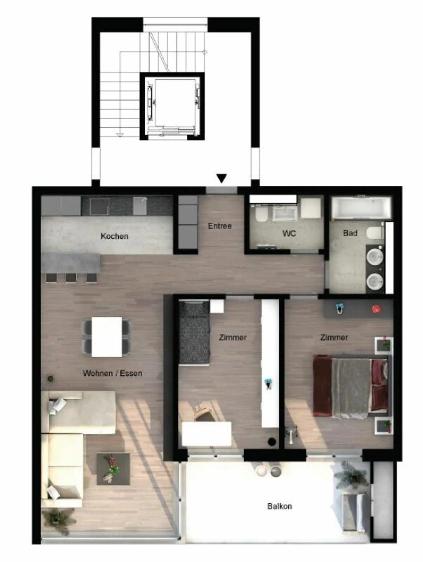 Exklusive 3.5-Zimmerwohnung - Foto 8 von 8