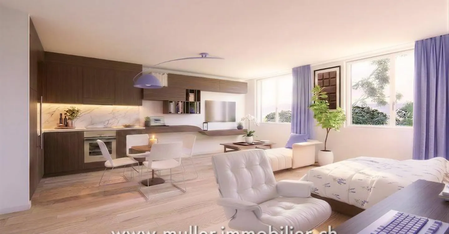 Neues 38 m² Studio 5 Minuten von Romont im Dorf Siviriez - Foto 1 von 13