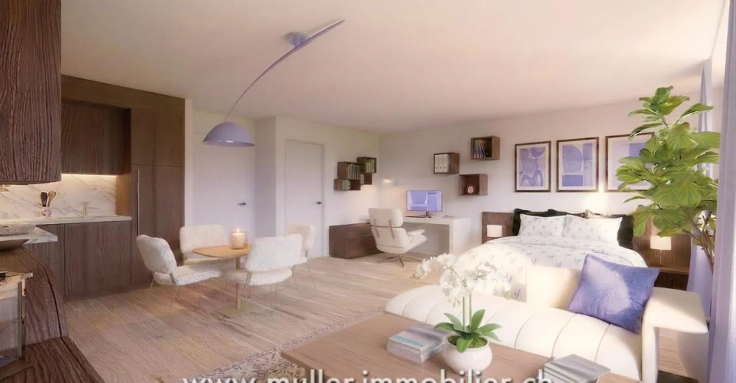 Neues 38 m² Studio 5 Minuten von Romont im Dorf Siviriez - Foto 2 von 13