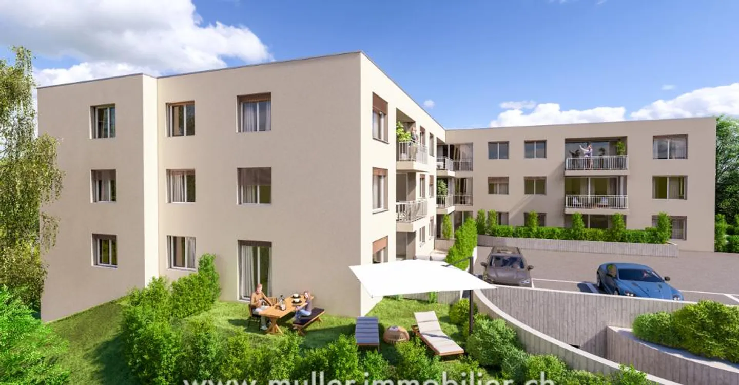 Neues 38 m² Studio 5 Minuten von Romont im Dorf Siviriez - Foto 6 von 13