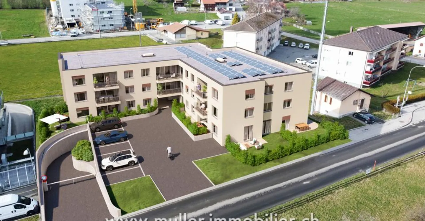 Neues 38 m² Studio 5 Minuten von Romont im Dorf Siviriez - Foto 7 von 13
