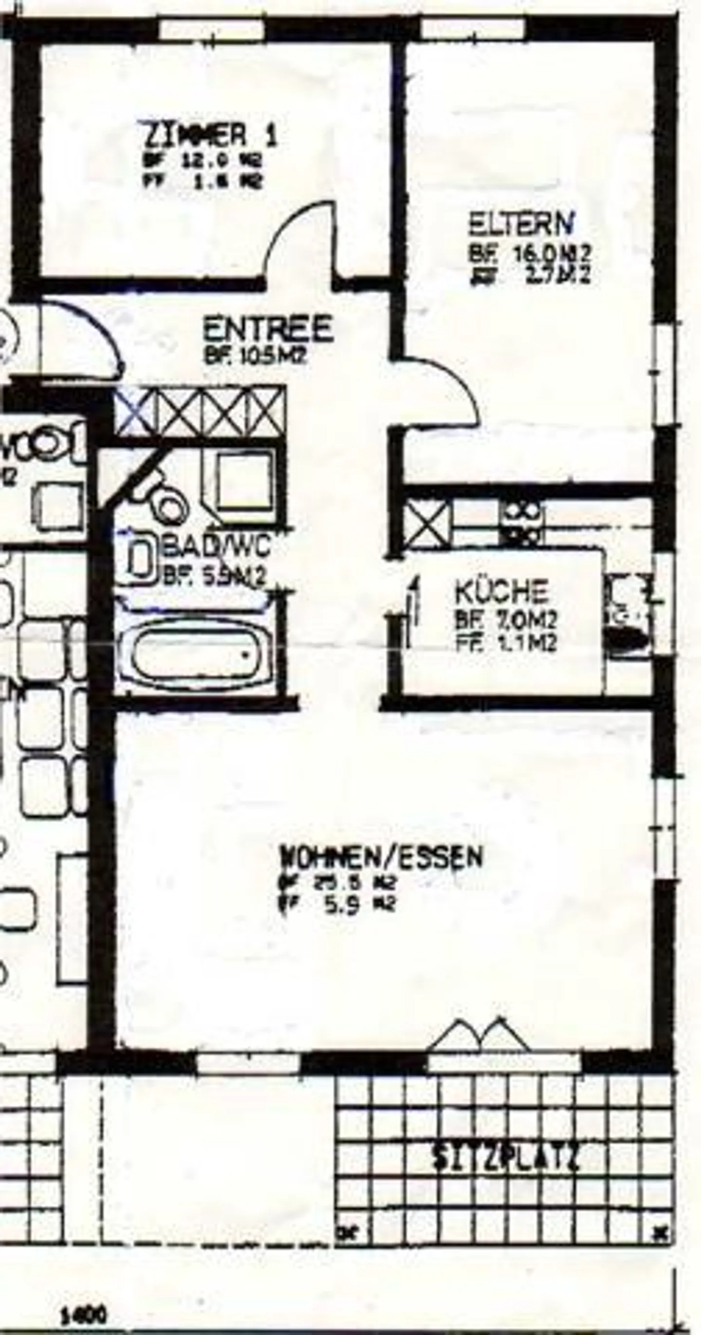 3.5 Room Apartment with Large Patio - Photo 6 of 10