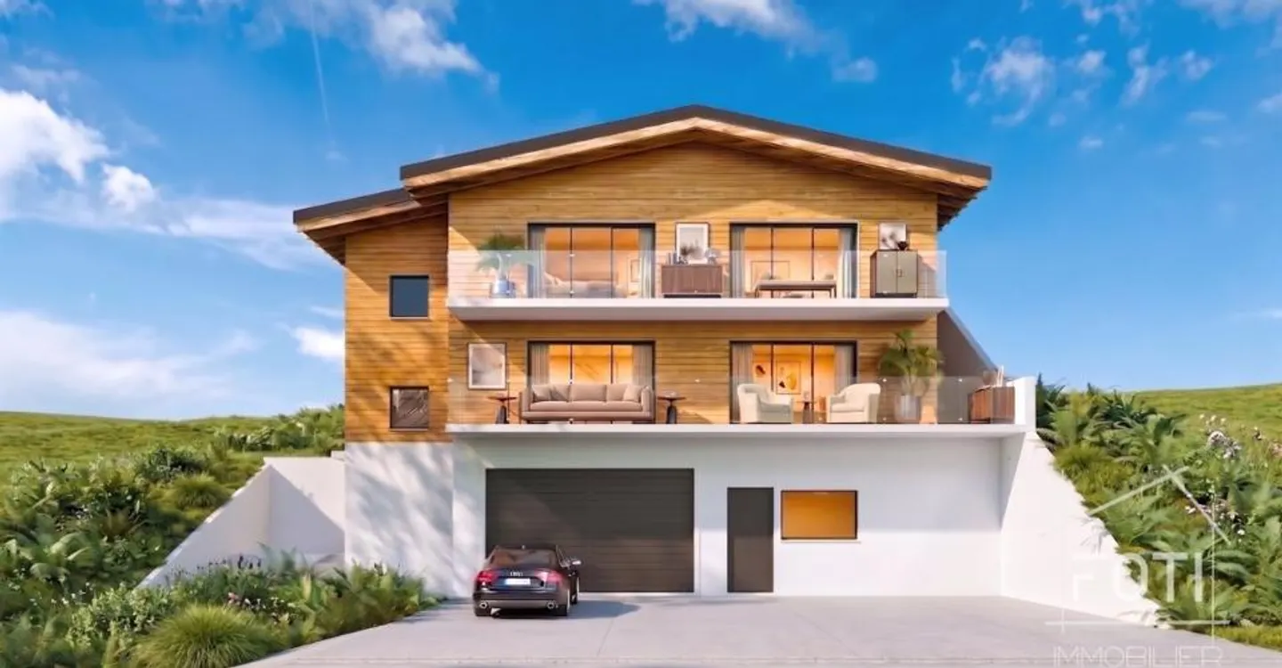 Grand chalet de 5,5 pièces avec sous-sol et garage double, sur plan avec toutes - Foto 5 von 9