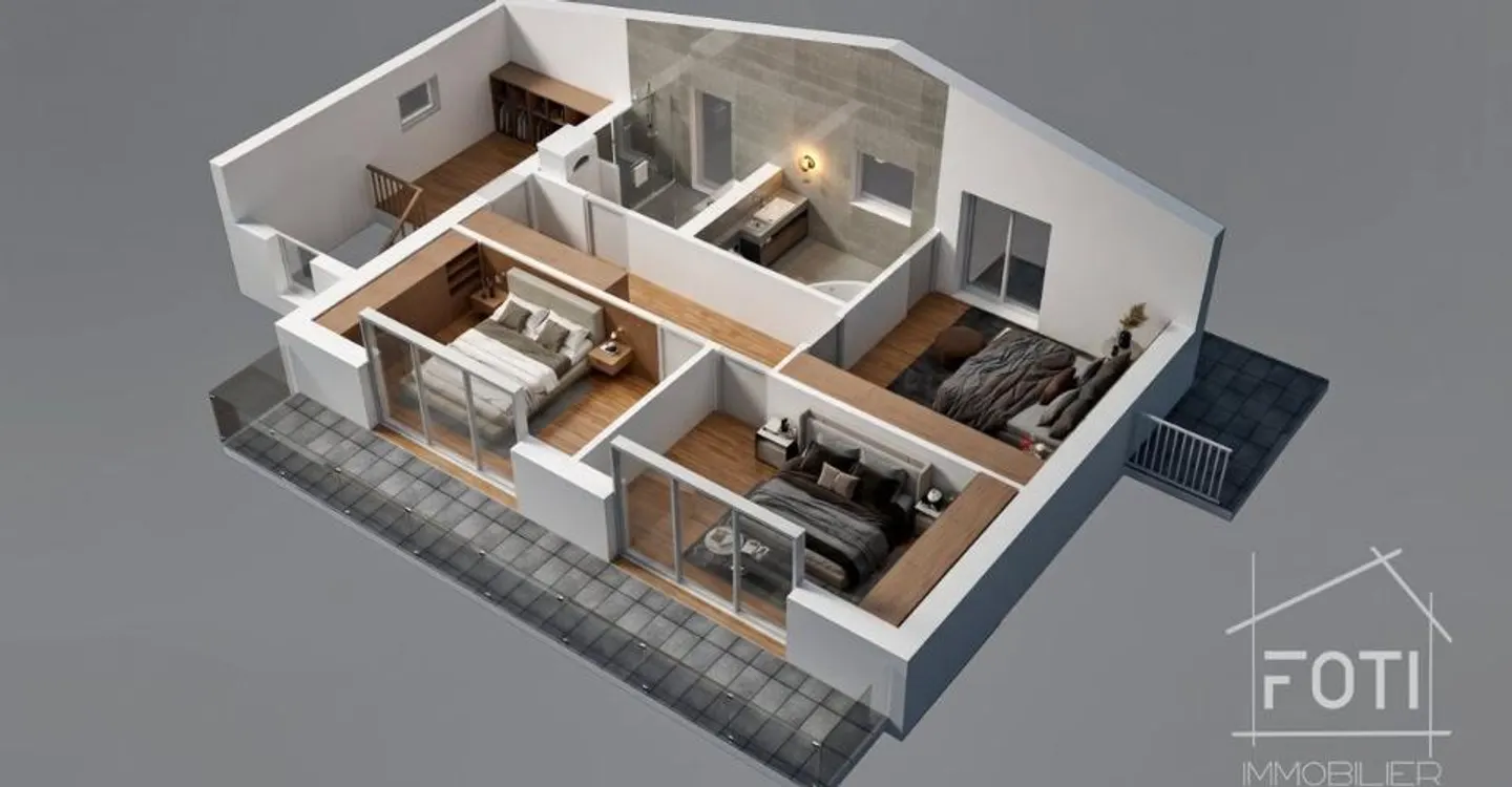 Grand chalet de 5,5 pièces avec sous-sol et garage double, sur plan avec toutes - Foto 9 von 9