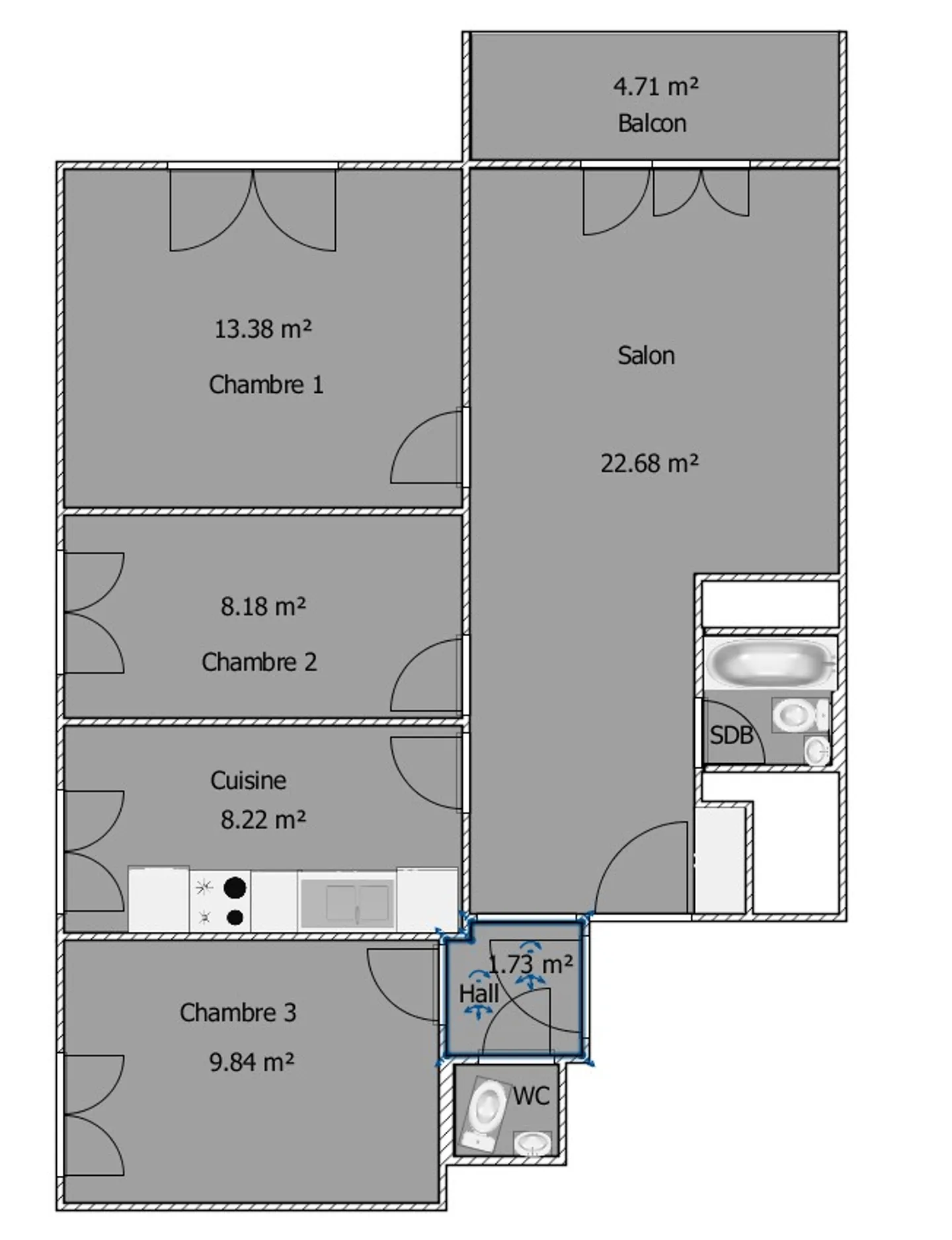 Beautiful 4-room apartment in Neuchâtel renovated - Photo 14 of 14