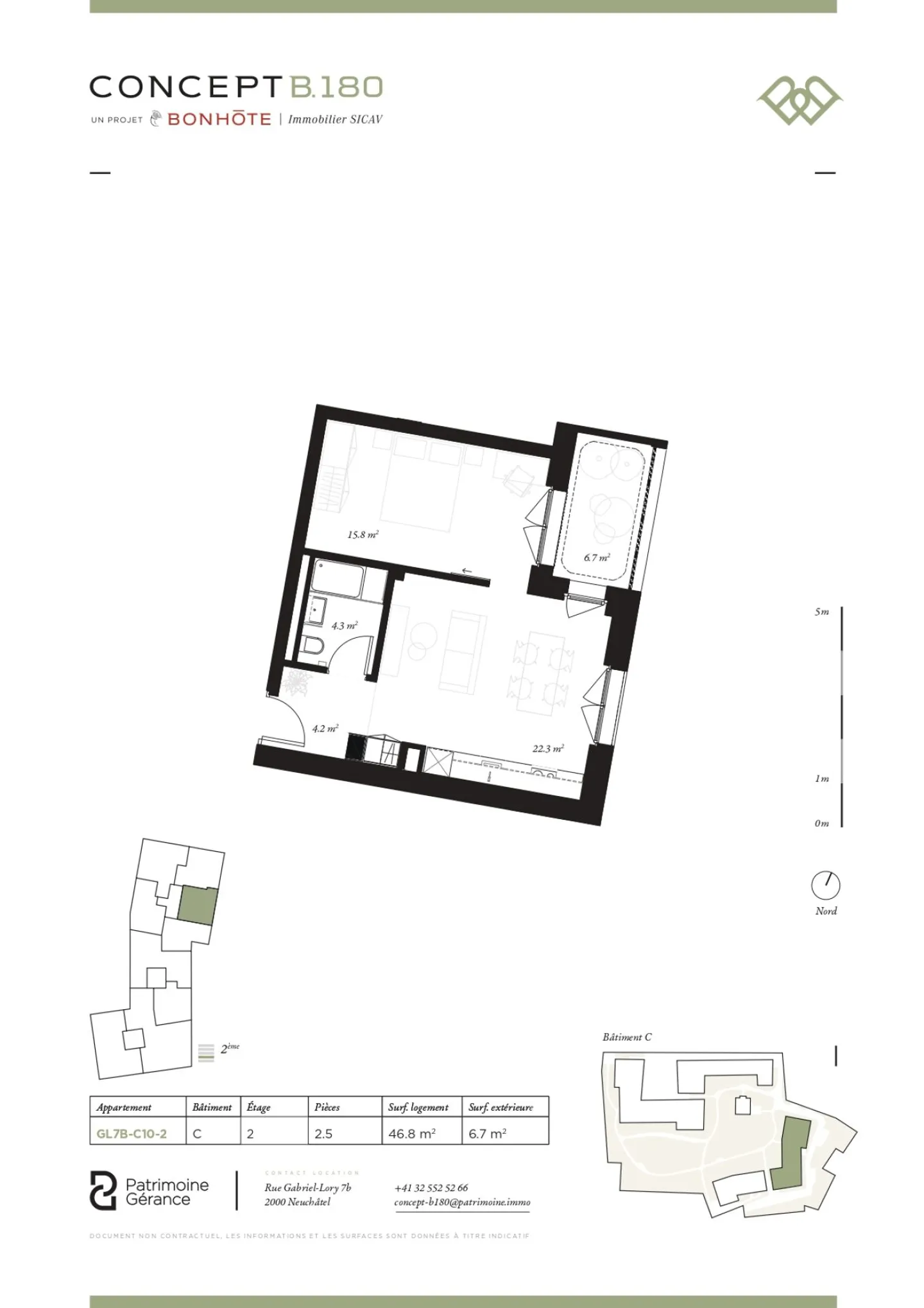 Scopri Concept B.180 a Neuchâtel - Appartamento con 2,5 stanze - Foto 6 di 6
