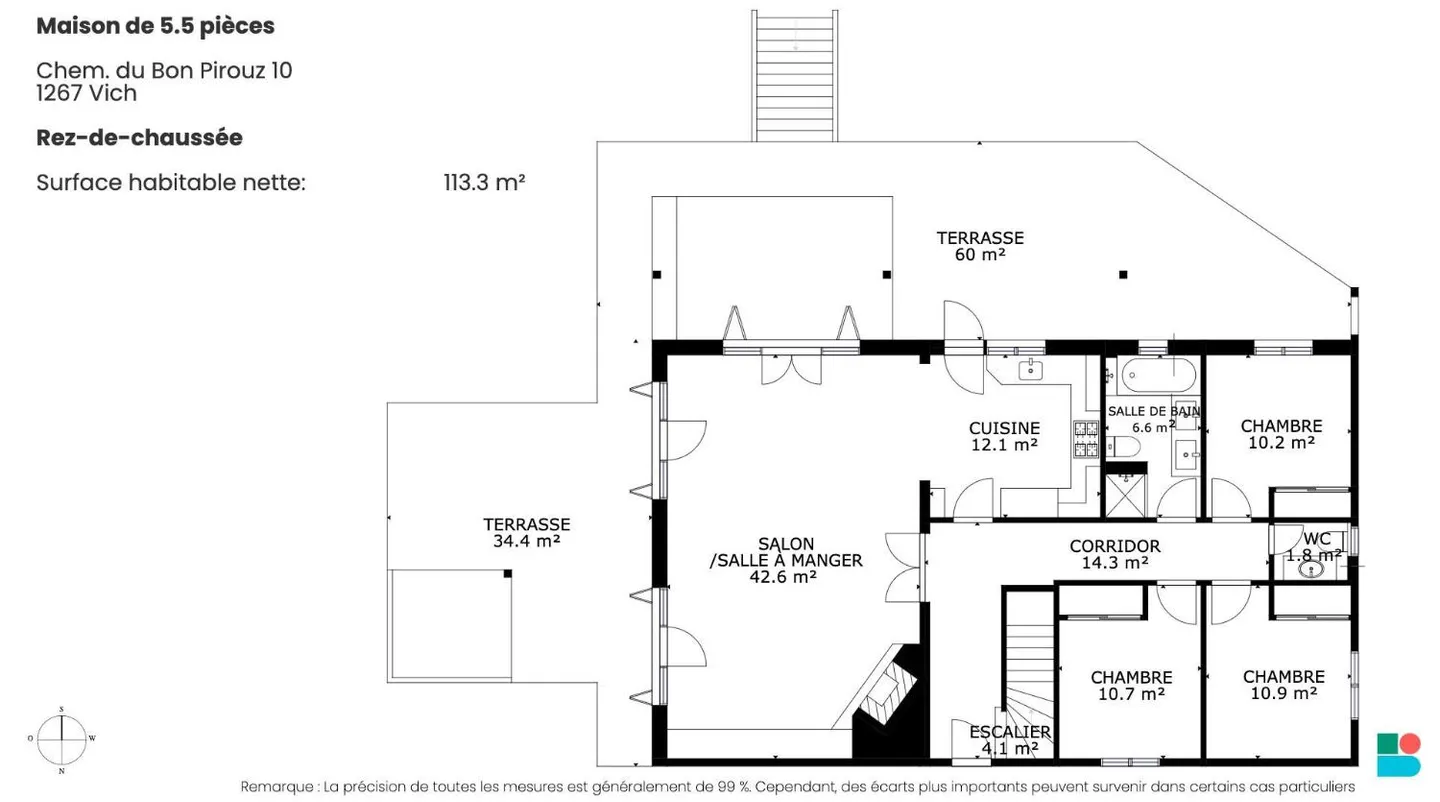 Magnificent house with 5.5 rooms in Vich - Photo 9 of 11