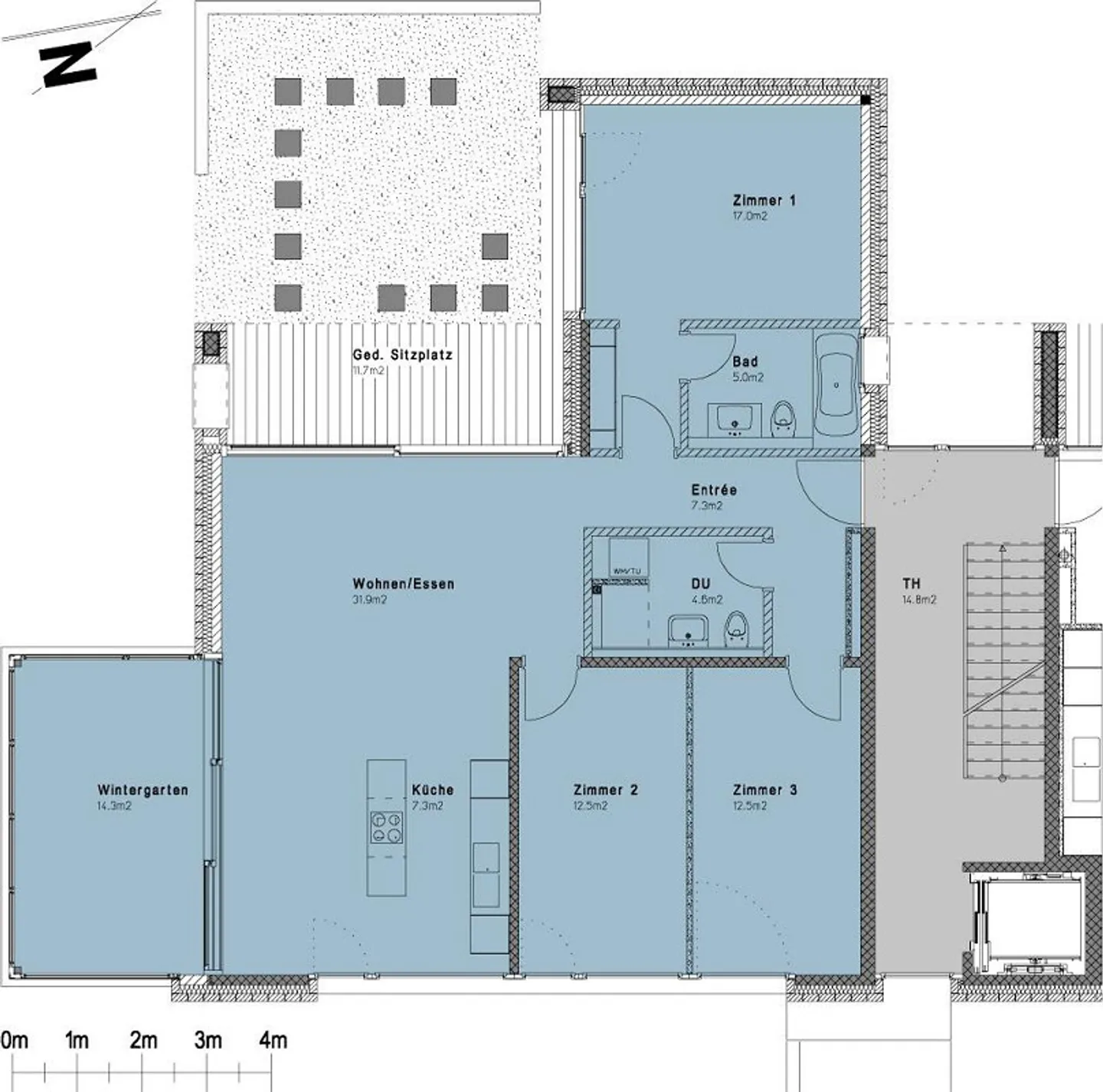 Exclusive garden apartment 113m2 with a view in a beautiful hillside location - Photo 7 of 8