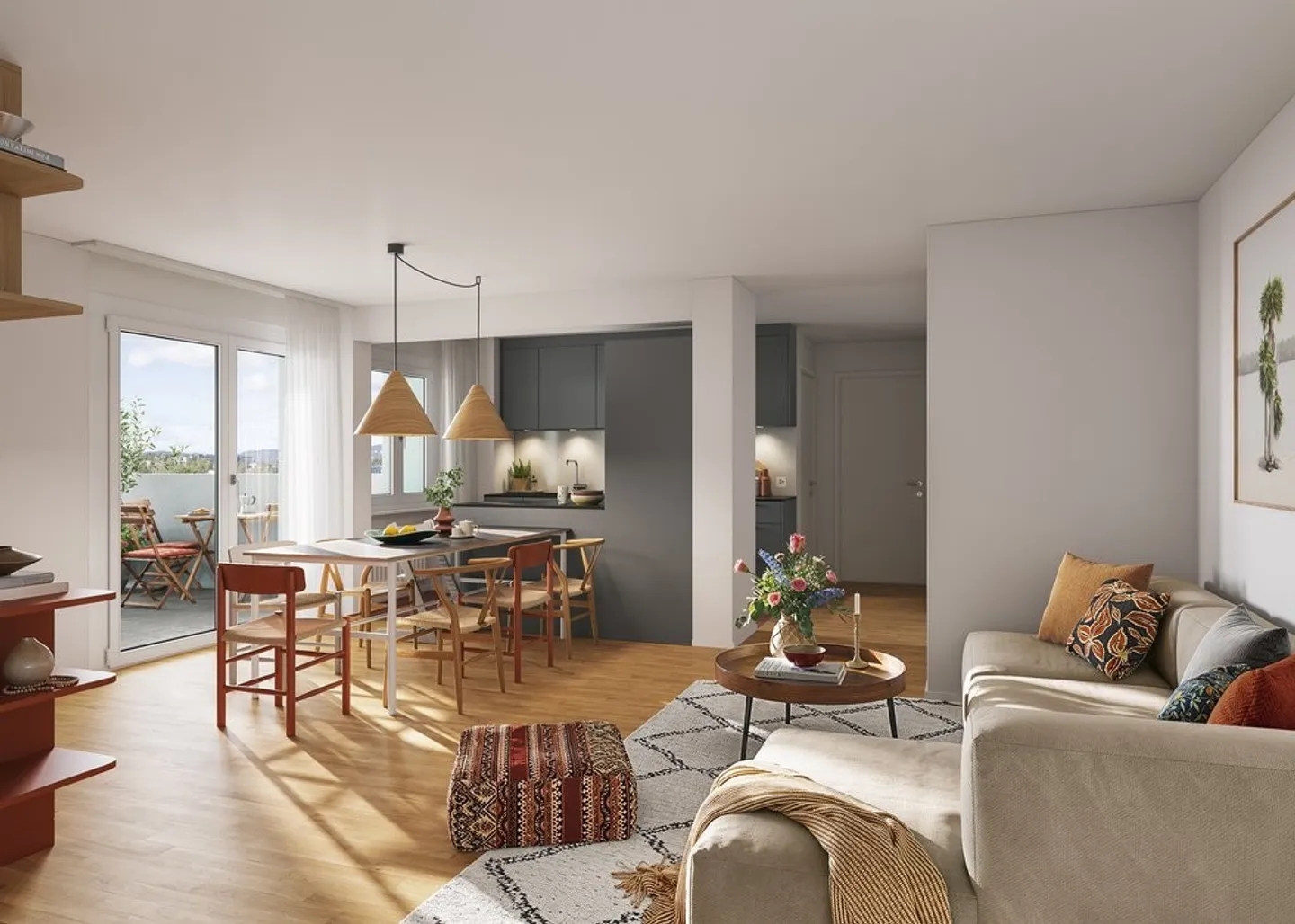 FRIBOURG - 3.5 Rooms from the 1st to the 13th Floor - Photo 3 of 4