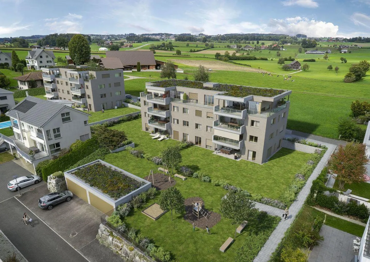 Rain Appartement 4½ pièces B5, 1er étage - Ouest - Photo 2 sur 6