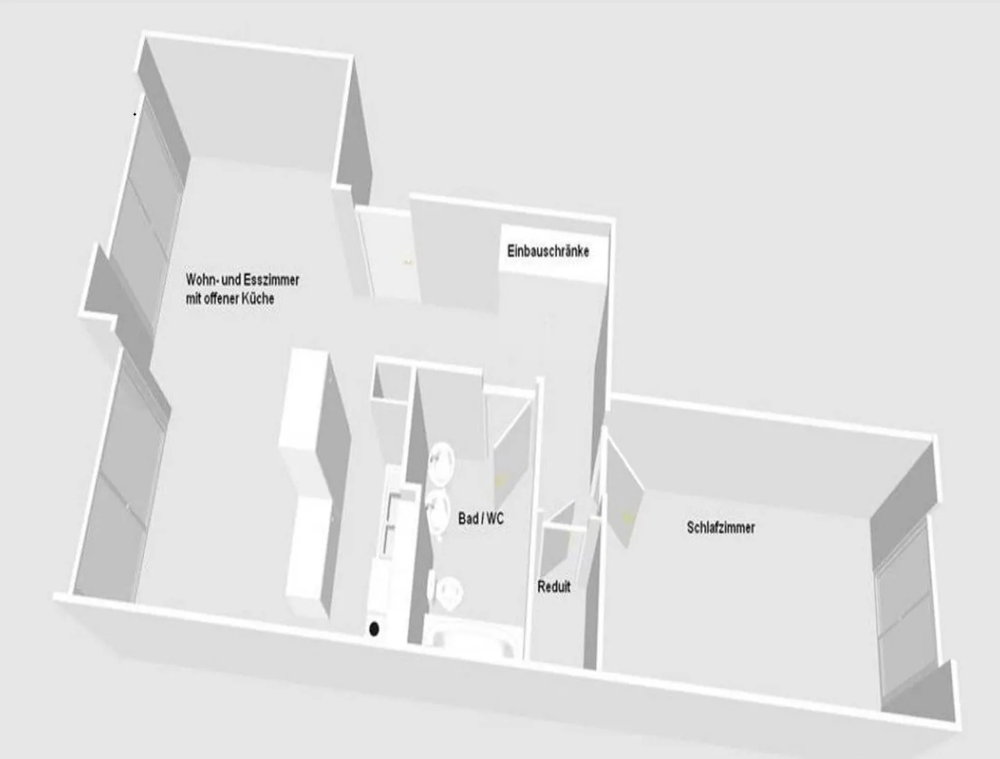 Sonnige Wohnung mit Garten - Foto 6 von 6