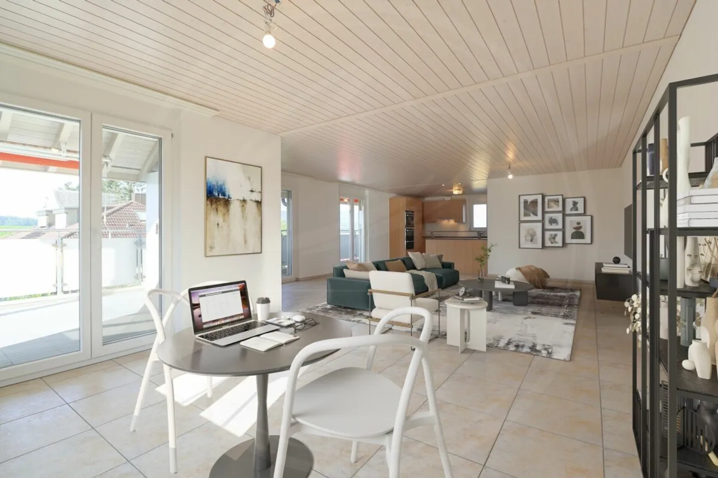 Appartement spacieux de 3½ pièces au 1er étage à Birrhard à louer - Photo 5 sur 19