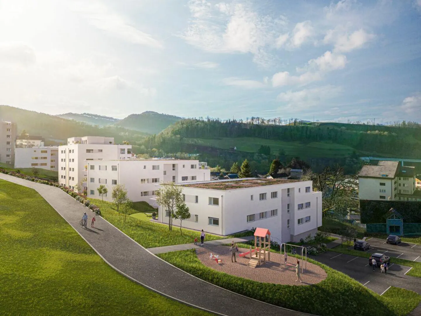Qualità della vita a colpo d'occhio: appartamento di nuova costruzione con vista sul verde - Foto 3 di 8