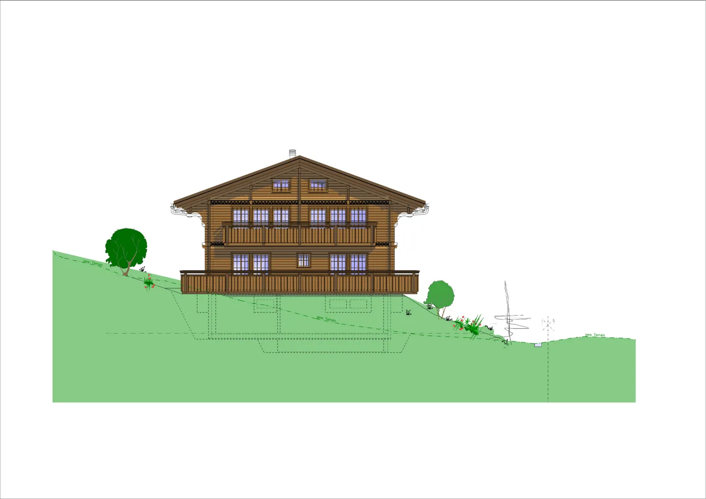 Nuova casa unifamiliare (prima residenza), Chalet Teiffi - Foto 2 di 5