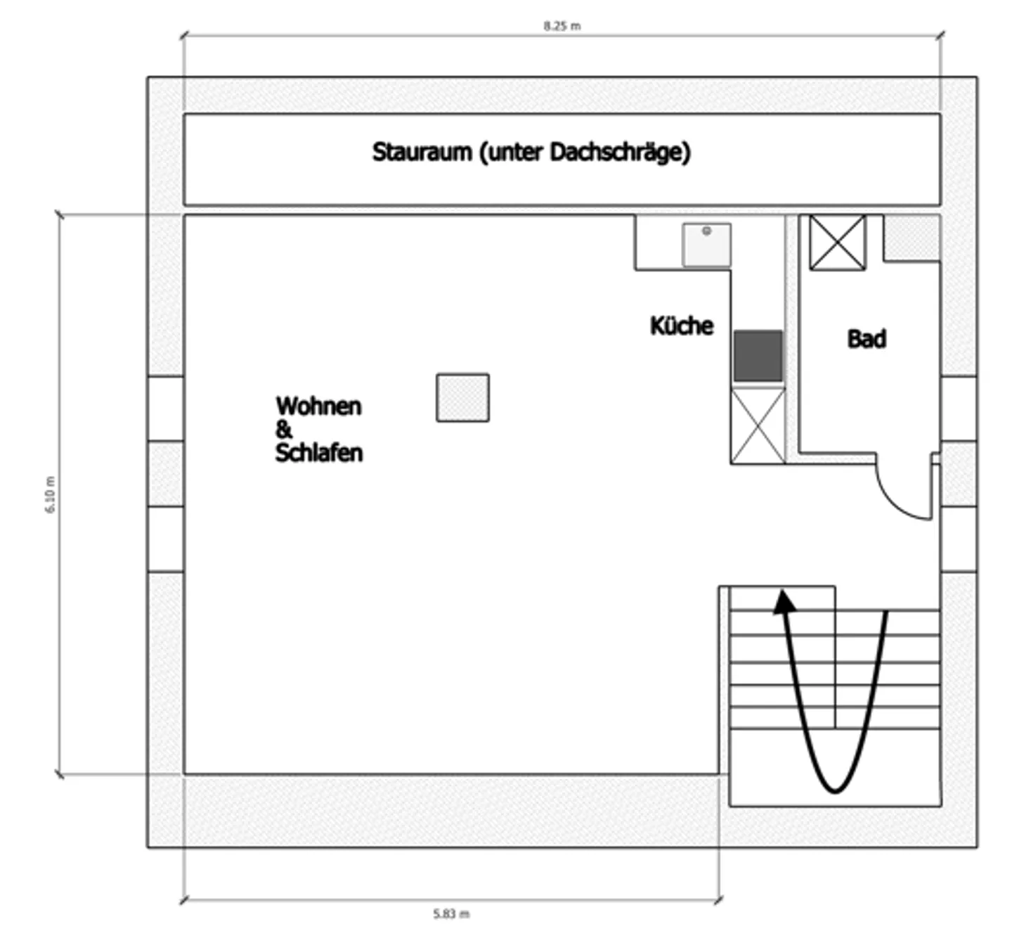 Appartamento 1,5 stanze presso l'Aare - Foto 8 di 9