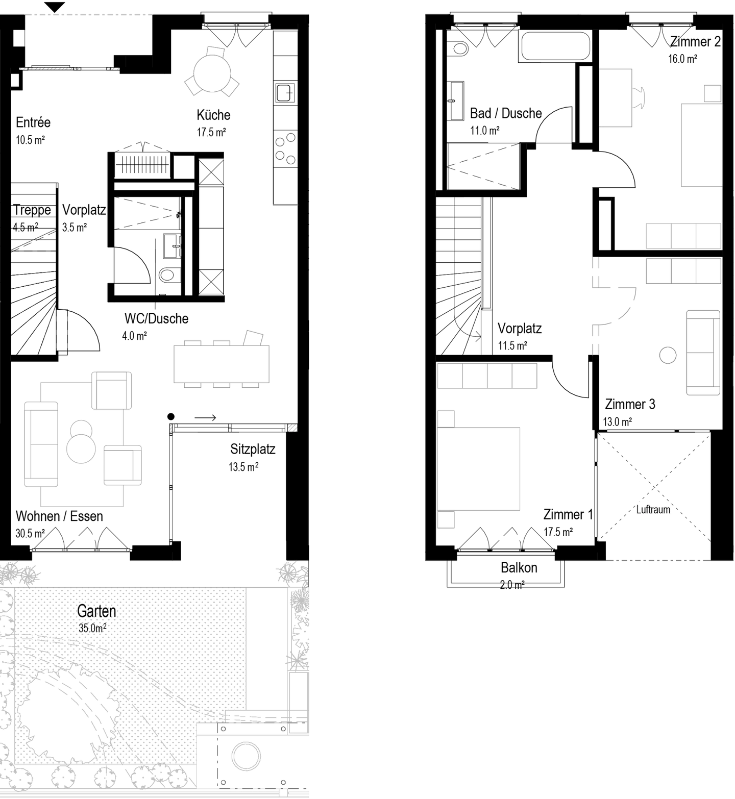 Your retreat in the heart of Reinach: Maisonette with private garden - Photo 14 of 14