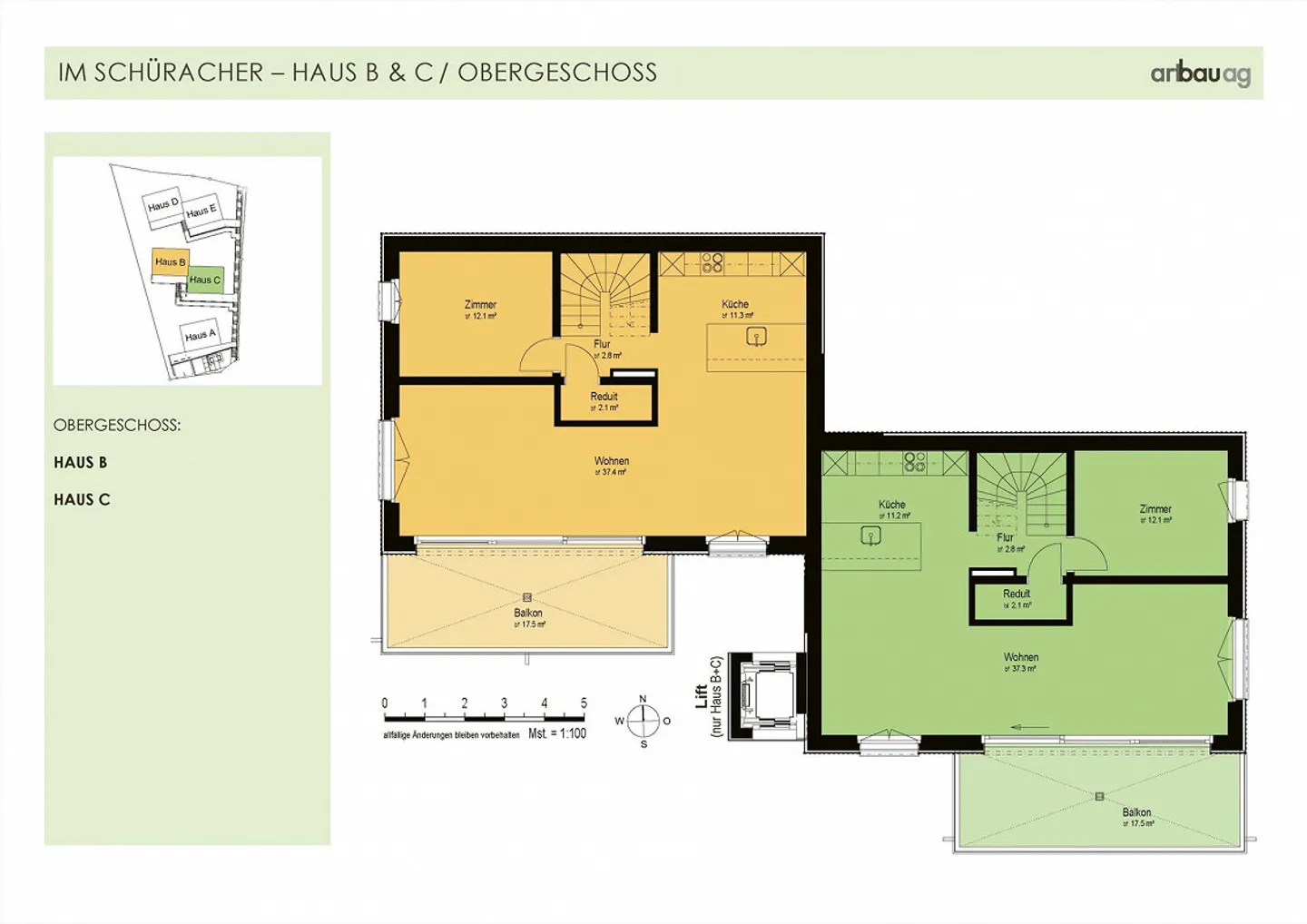 Cinque attraenti case unifamiliari "Im Schüracher", 8418 Waltenstein/Schlatt - Foto 7 di 9