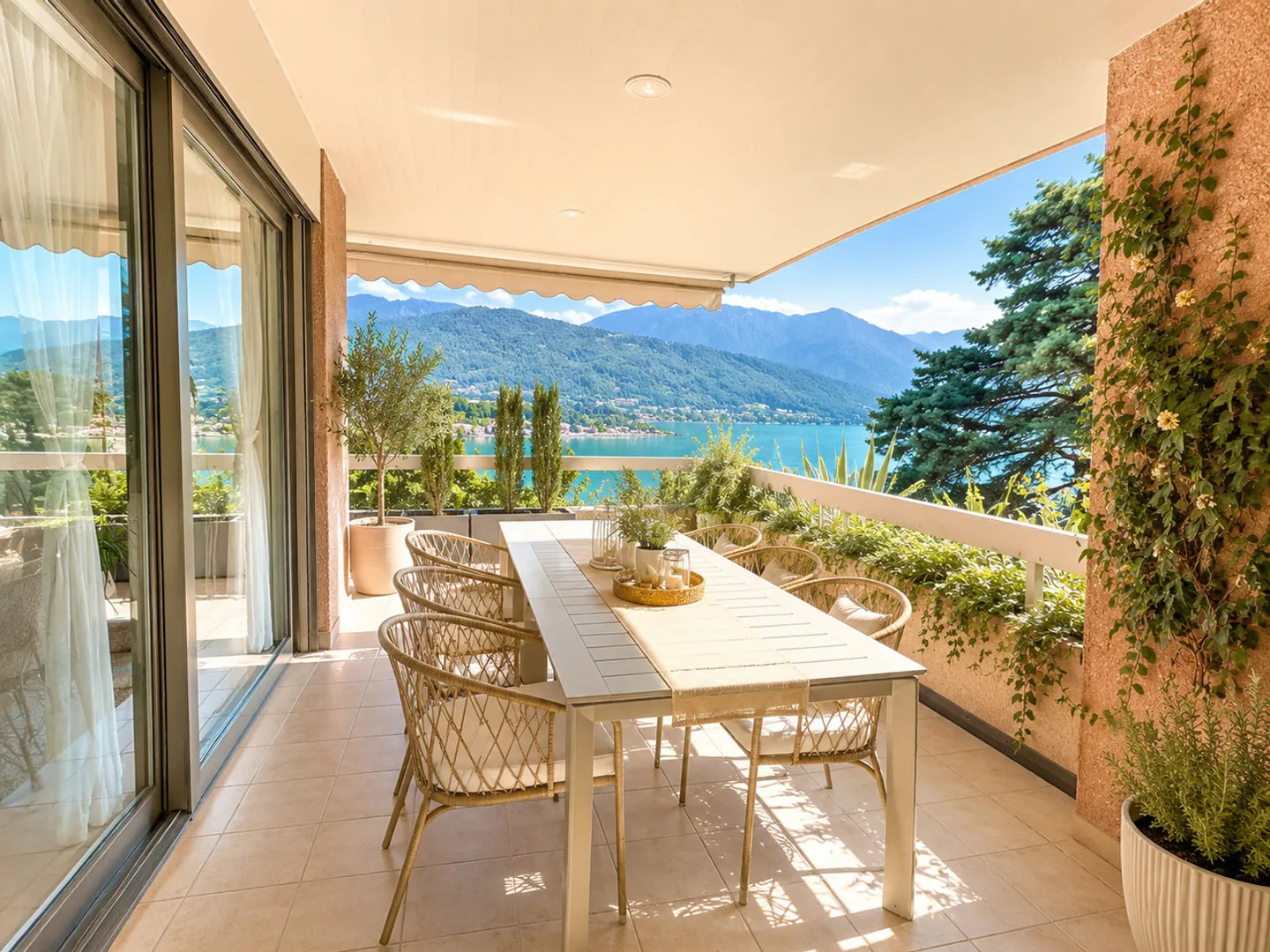 Traum-Penthouse am Luganersee mit Terrasse und spektakulärem Blick - Foto 1 von 12