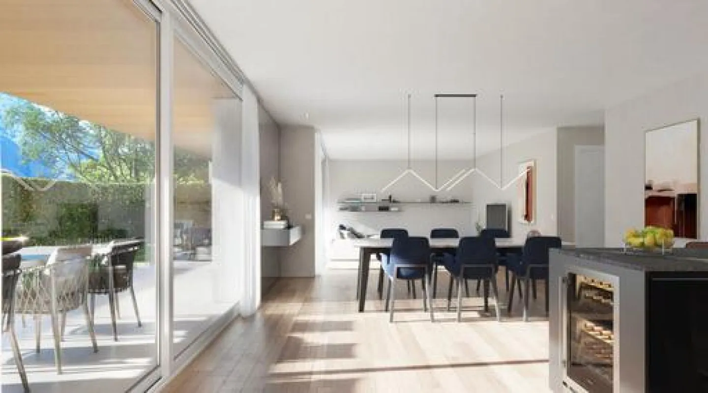 À VENDRE À MINUSIO - APPARTEMENT DE 3,5 PIÈCES AVEC JARDIN PRIVÉ DANS UNE NOUVELLE RÉSIDENCE - Photo 4 sur 8