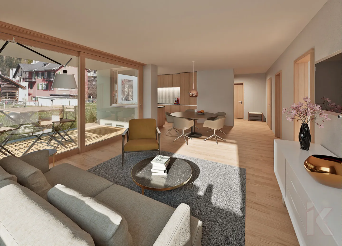 Charming 3.5 Room First Apartment in Andeer - Val Schons - Photo 3 of 7