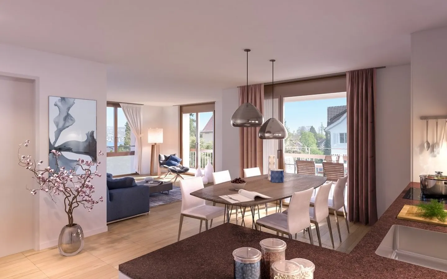 Appartement exclusif de 4,5 pièces avec vue sur la verdure - Photo 1 sur 4