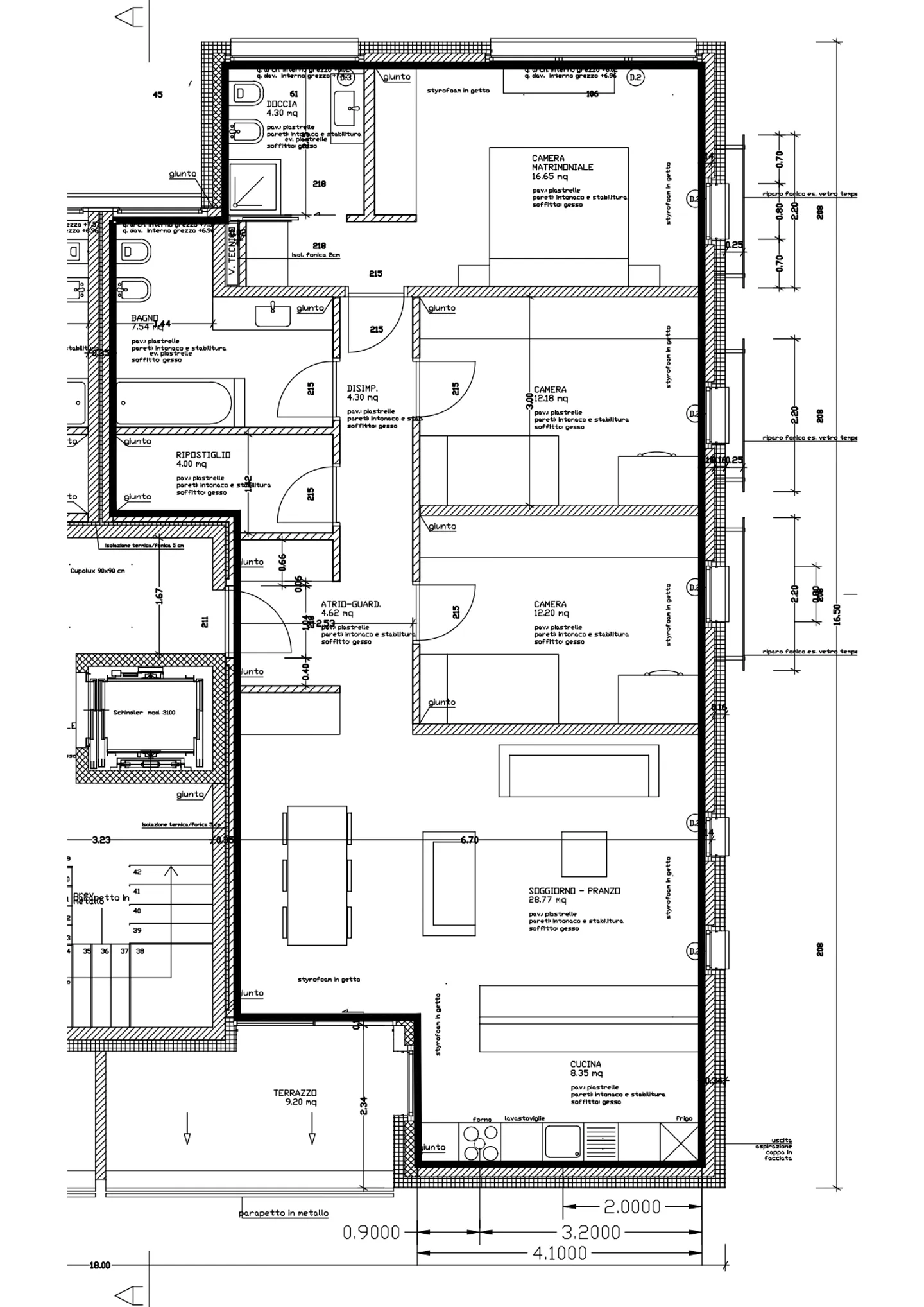 Appartamento 4 ½ locali, 2° e ultimo piano, zona residenziale Monte Carasso - Foto 14 di 14
