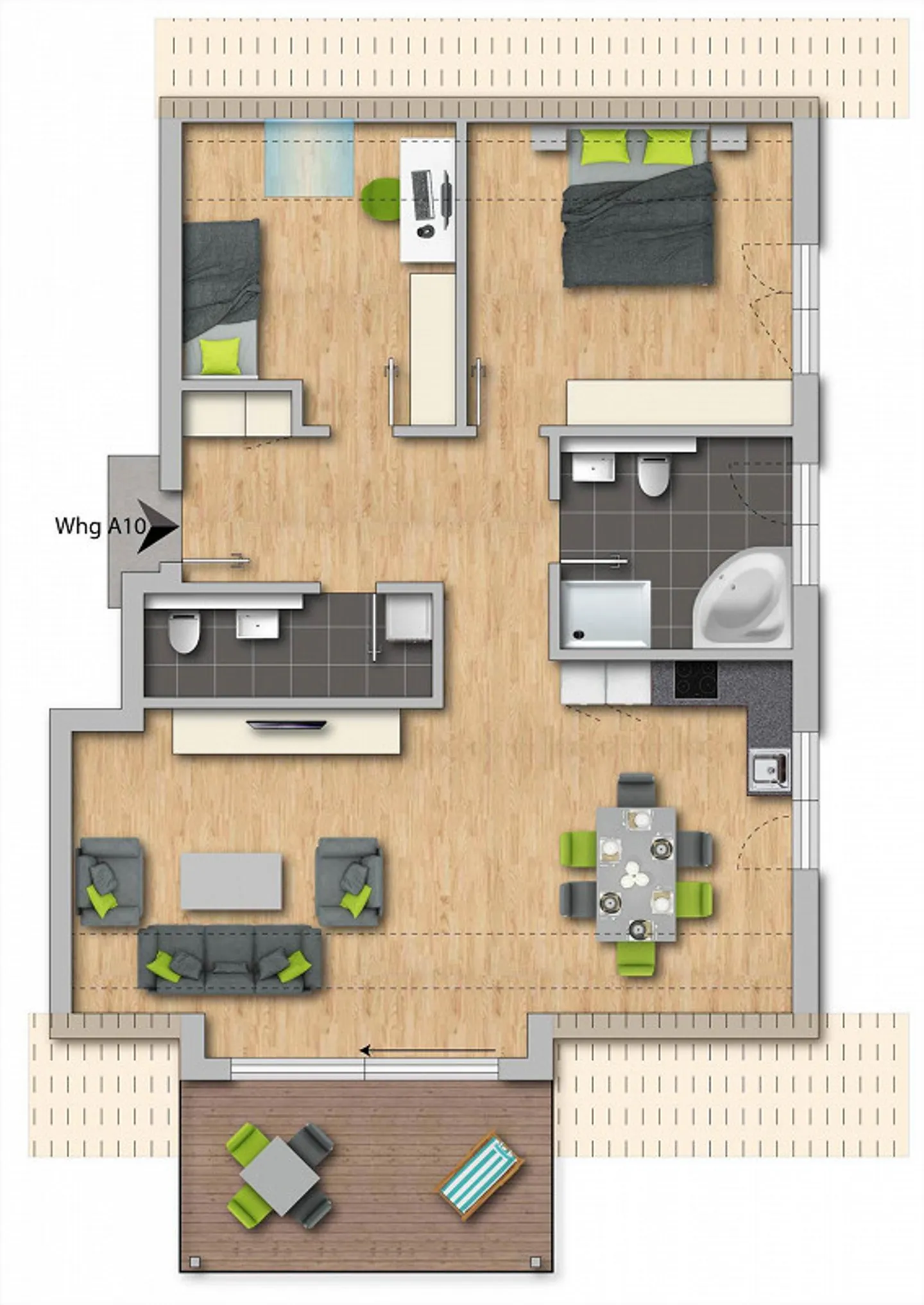 1 Mese di Affitto Gratuito! Esclusivo Appartamento Mansardato di 3.5 Stanze con Atmosfera Loft - Foto 8 di 8