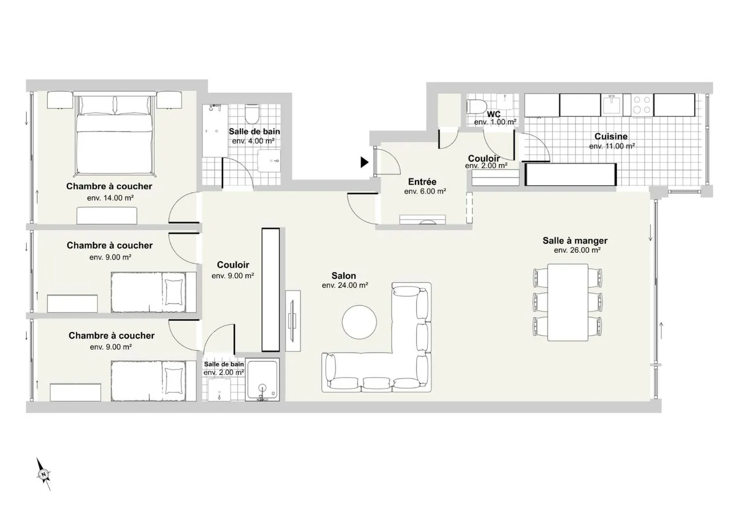 Magnificent 5-room apartment in residential area - Photo 12 of 12